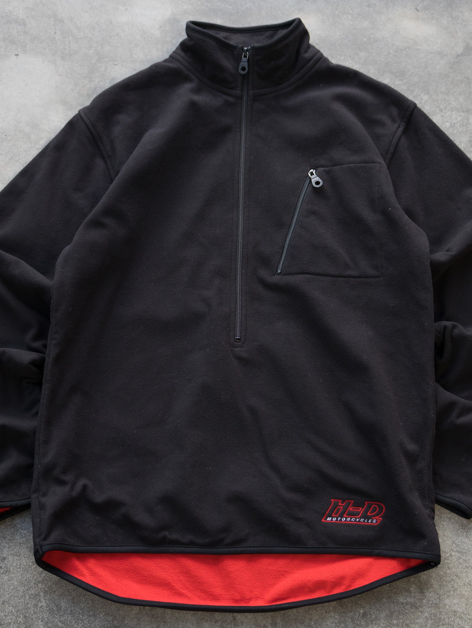 Vintage Harley-Davidson Half Zip Fleece (S)