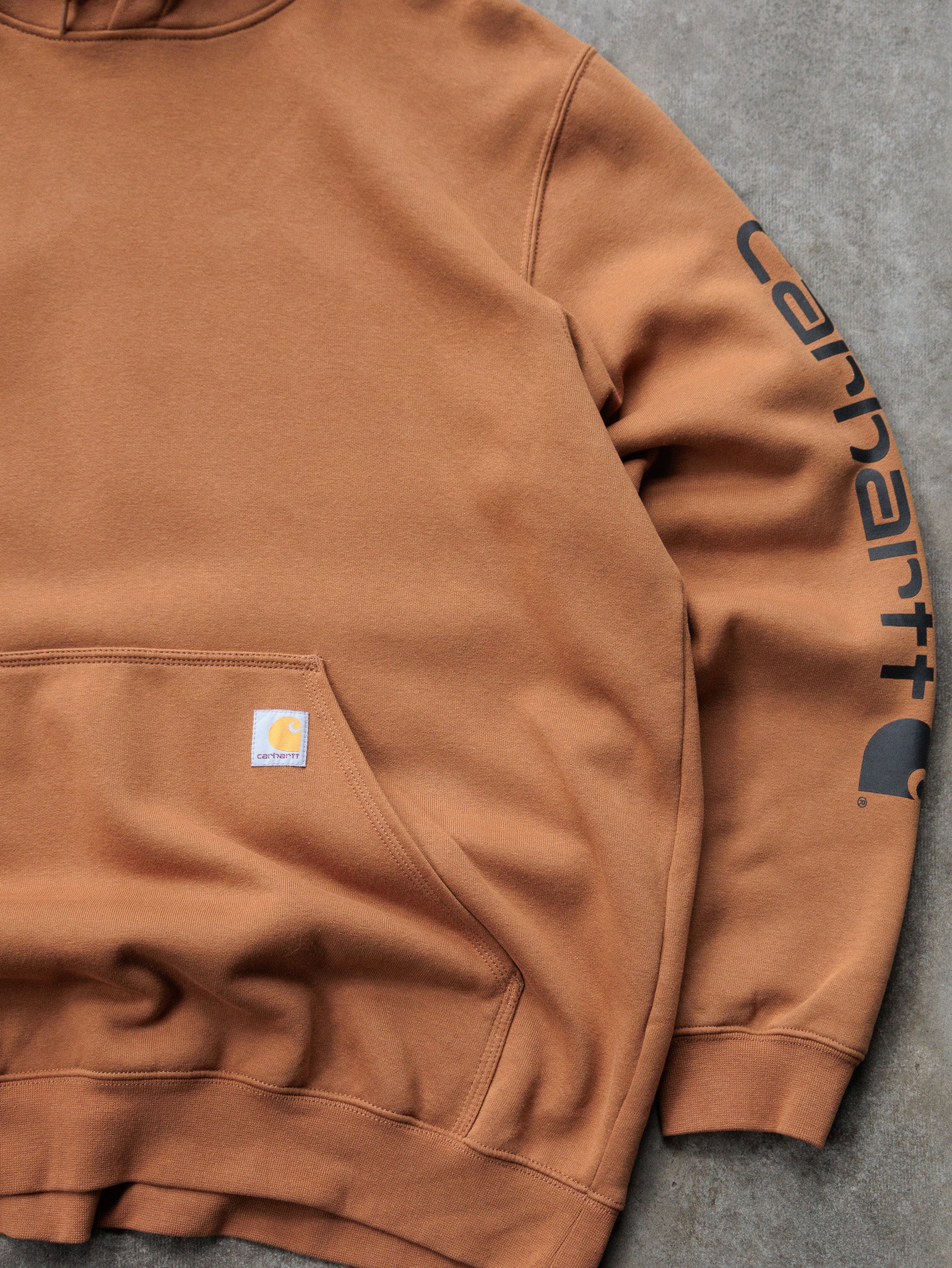 Vintage Brown Carhartt Hoodie (XL)