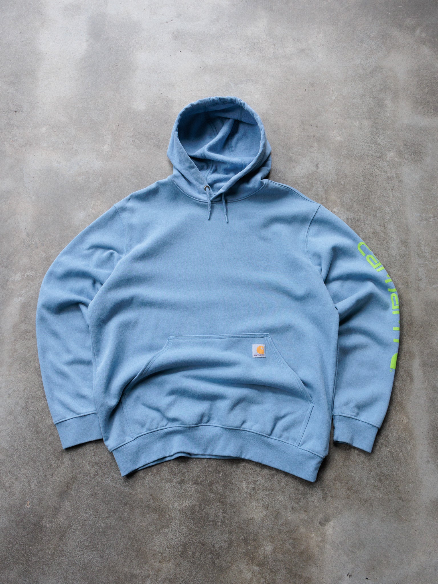 Vintage Blue Carhartt Hoodie (L)