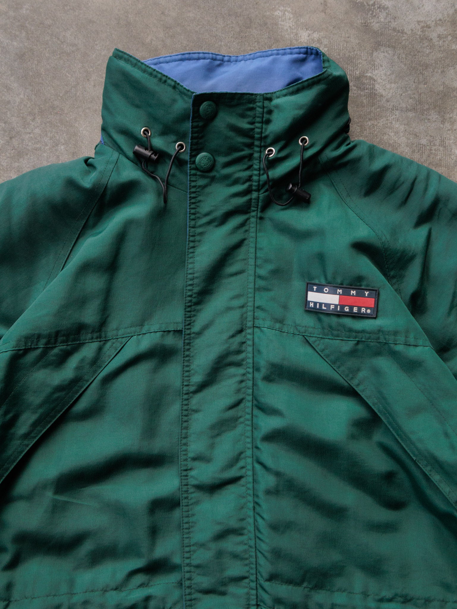 Vintage 90s Green Tommy Hilfiger Jacket (L)