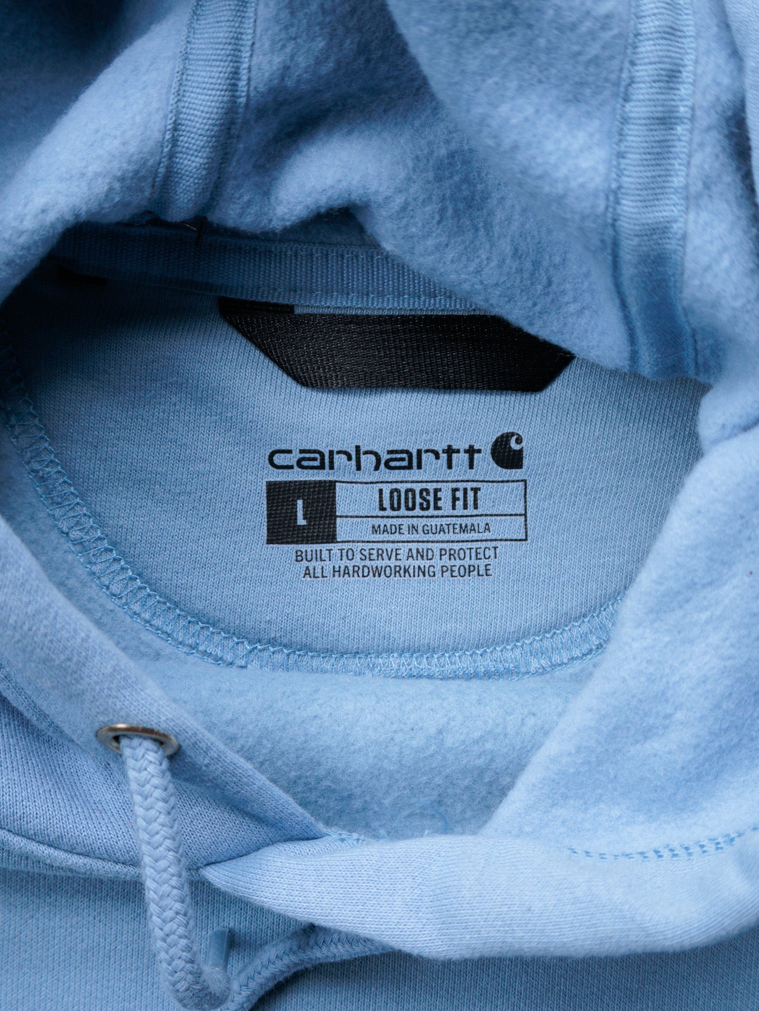 Vintage Blue Carhartt Hoodie (L)