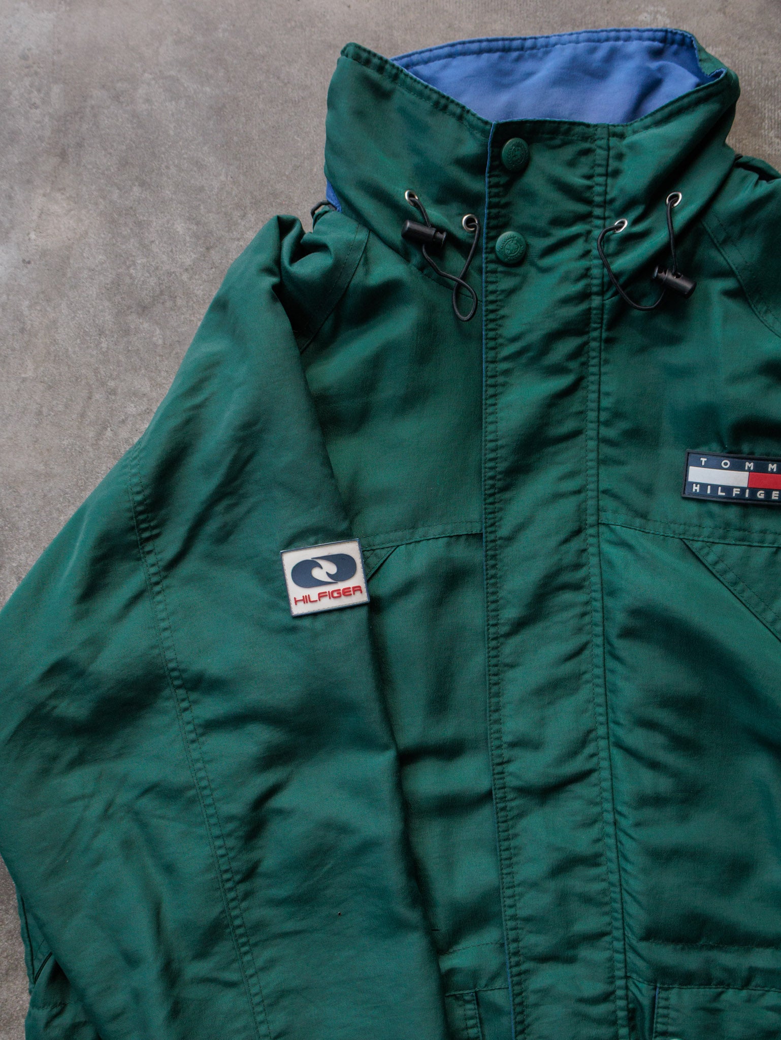 Vintage 90s Green Tommy Hilfiger Jacket (L)
