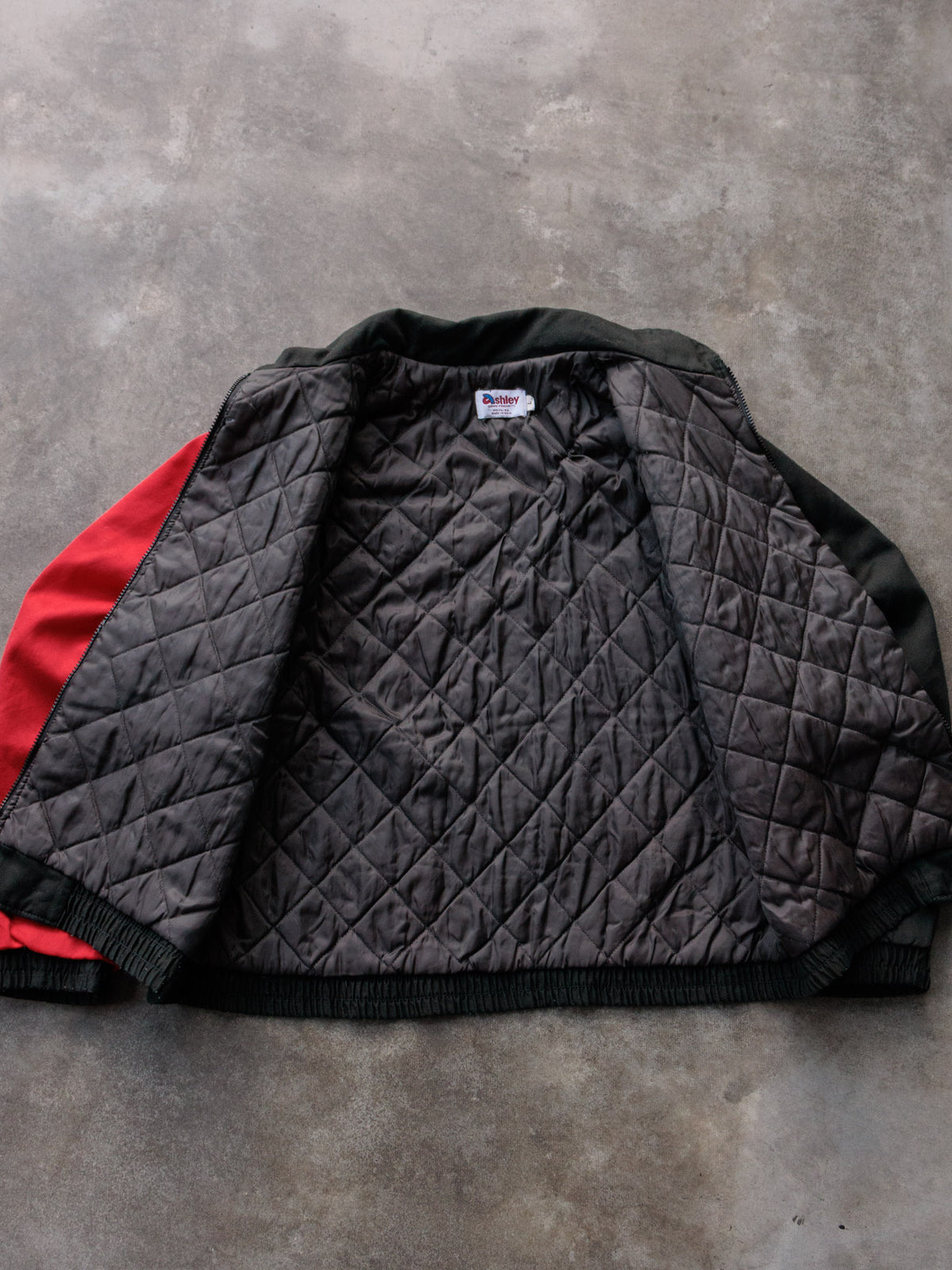 Vintage 90s Red NASCAR Colourblock Jacket (L)