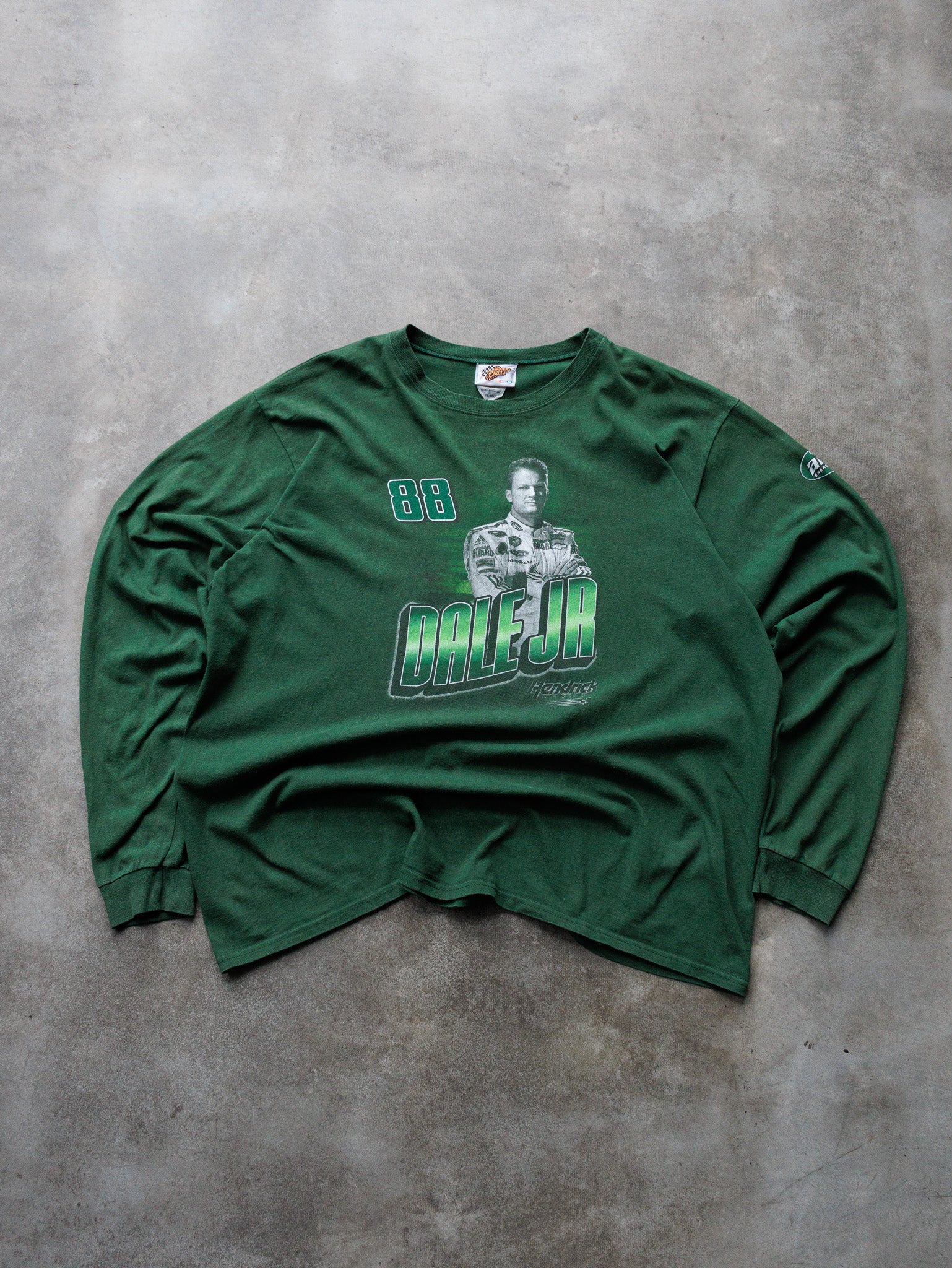 Vintage Green NASCAR Dale Jr Long Sleeve (2XL)