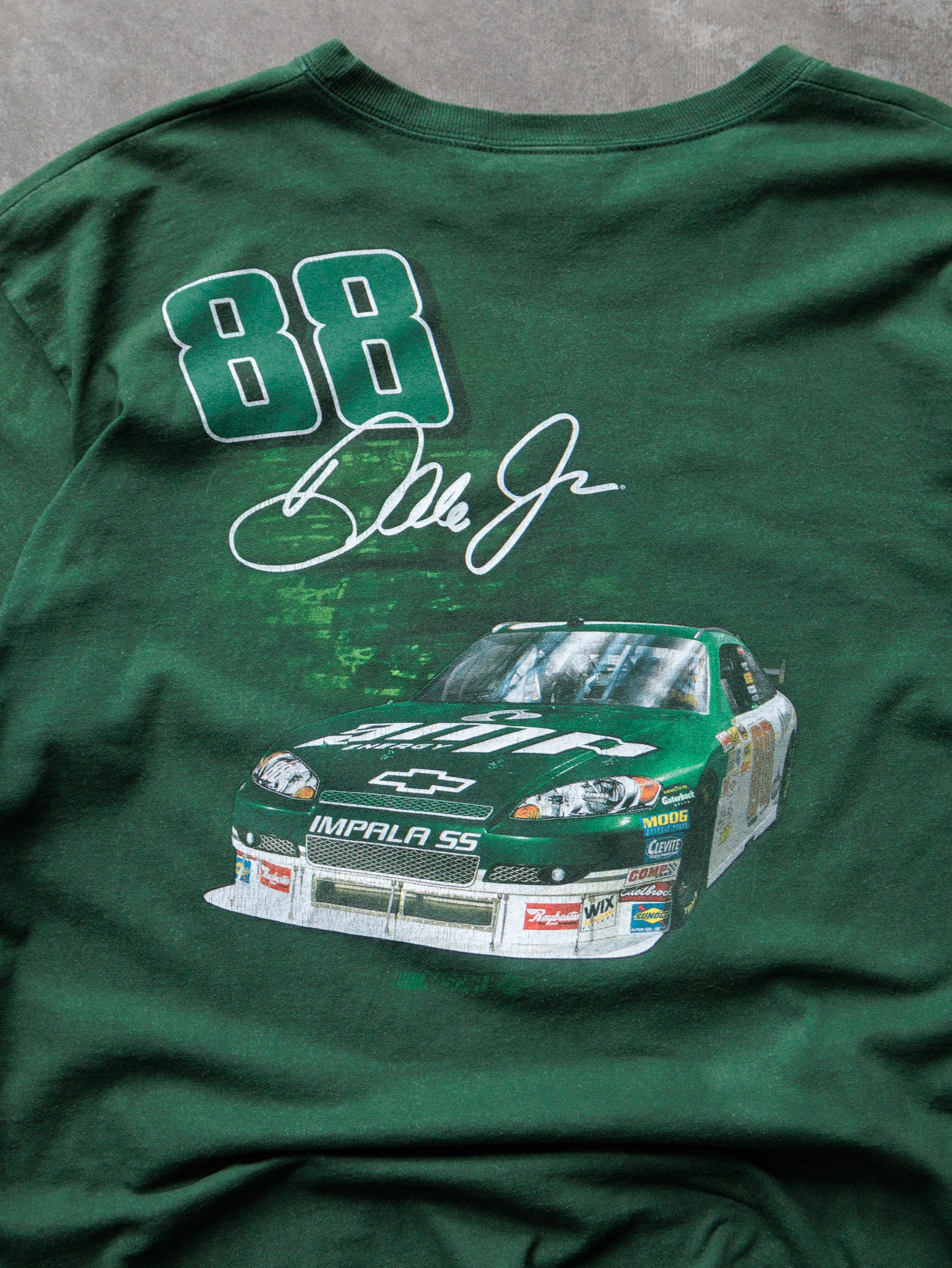 Vintage Green NASCAR Dale Jr Long Sleeve (2XL)