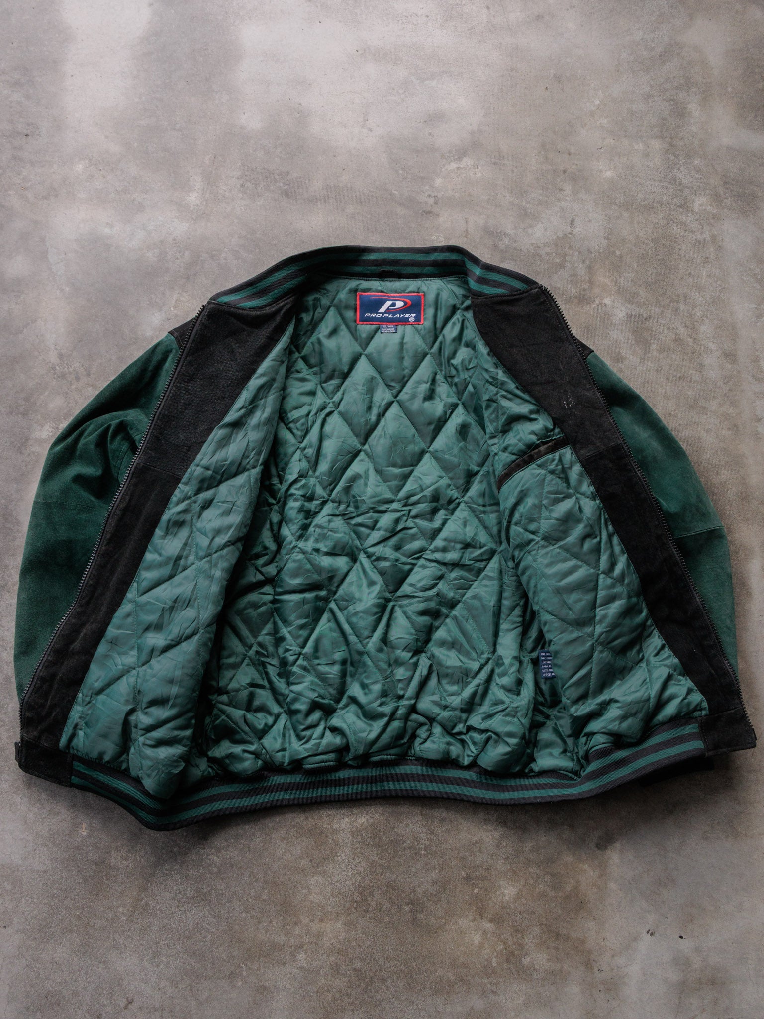Vintage Black Green Bay Packers Varsity Jacket (2XL)