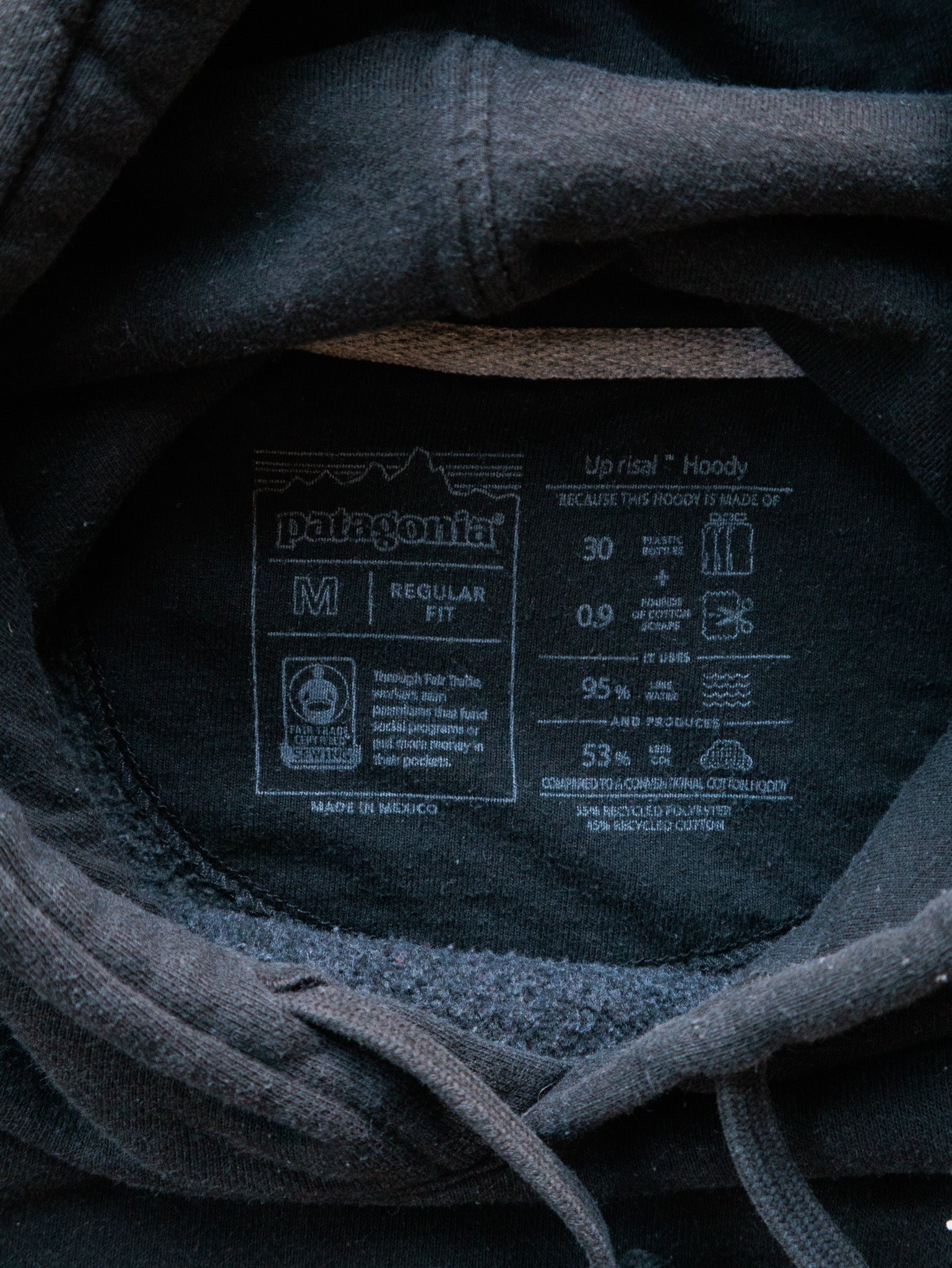 Black Patagonia Hoodie (M)
