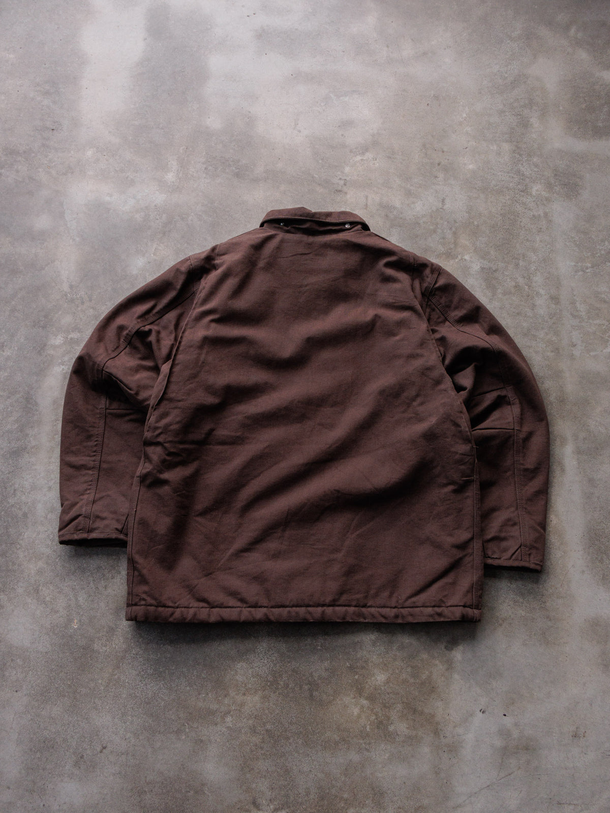 Vintage Carhartt 104293 DKB 'Dark Brown' Sherpa-Lined Jacket (L)