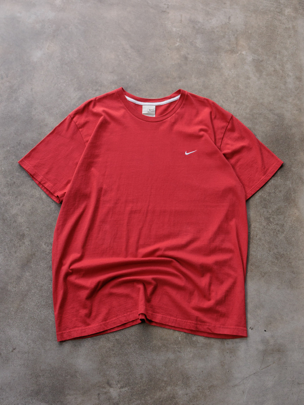 Vintage 00s Red Nike Swoosh Tee (XL)
