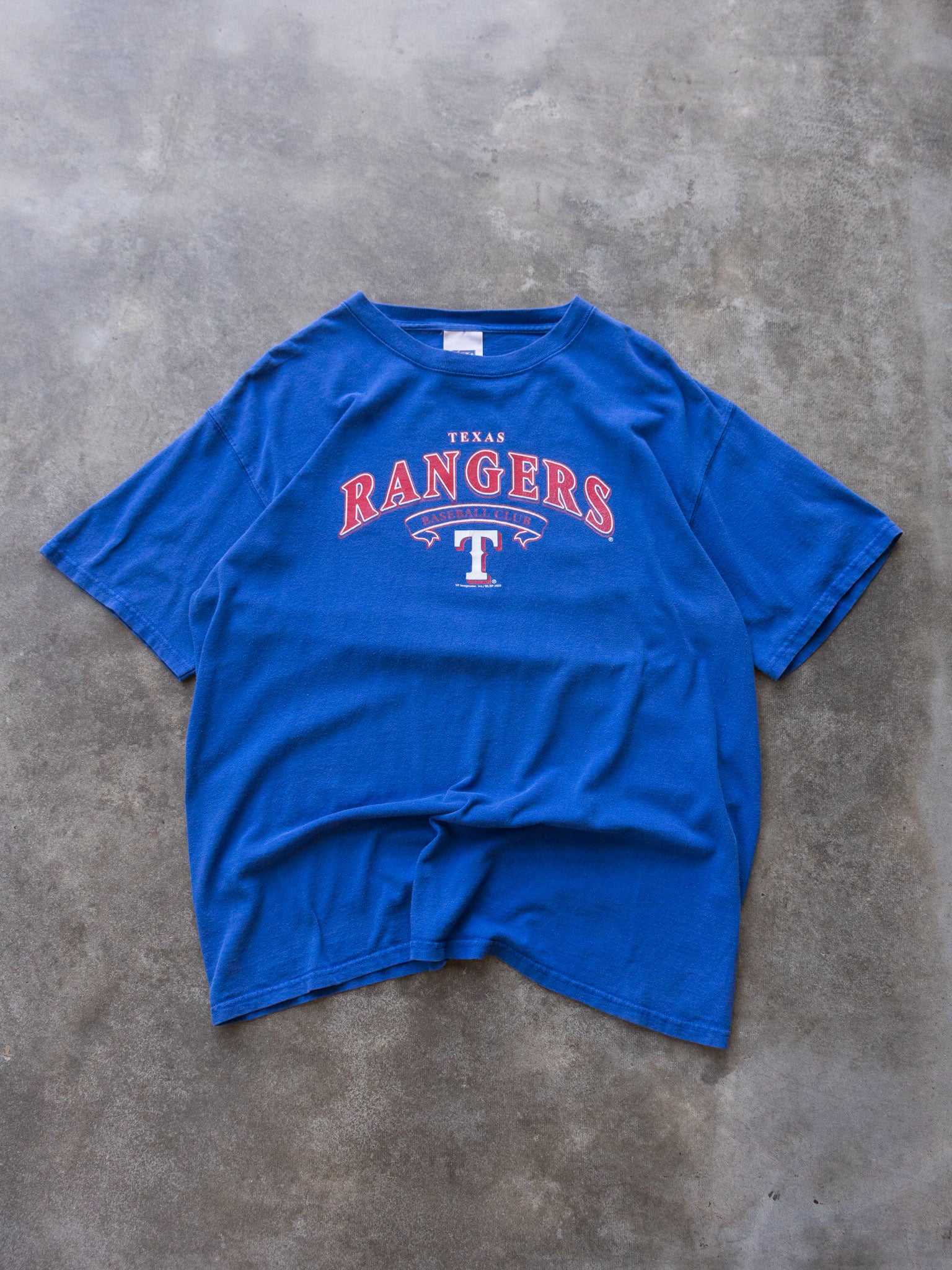 Vintage 2005 Blue Texas Rangers Tee (XL)