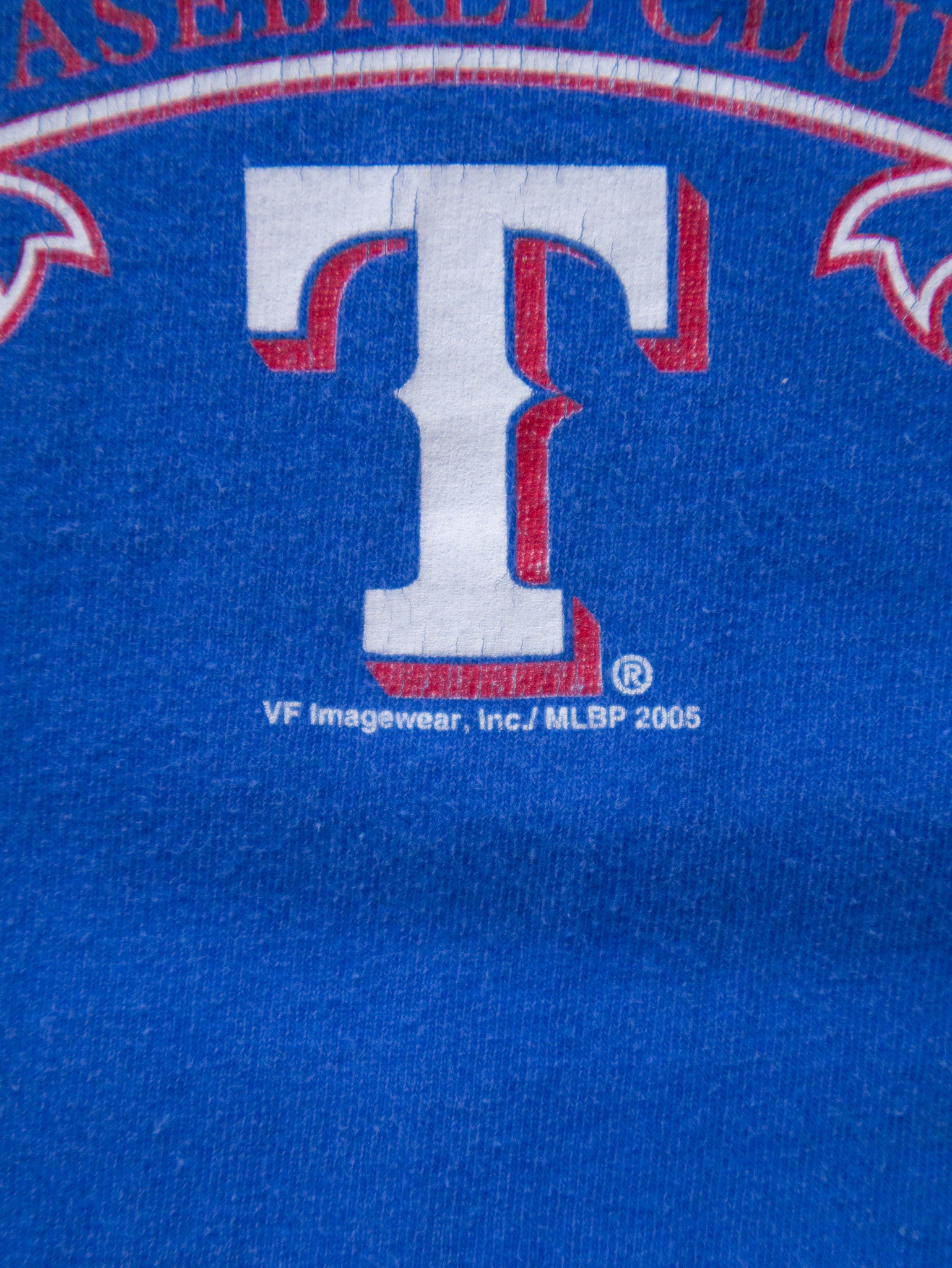 Vintage 2005 Blue Texas Rangers Tee (XL)