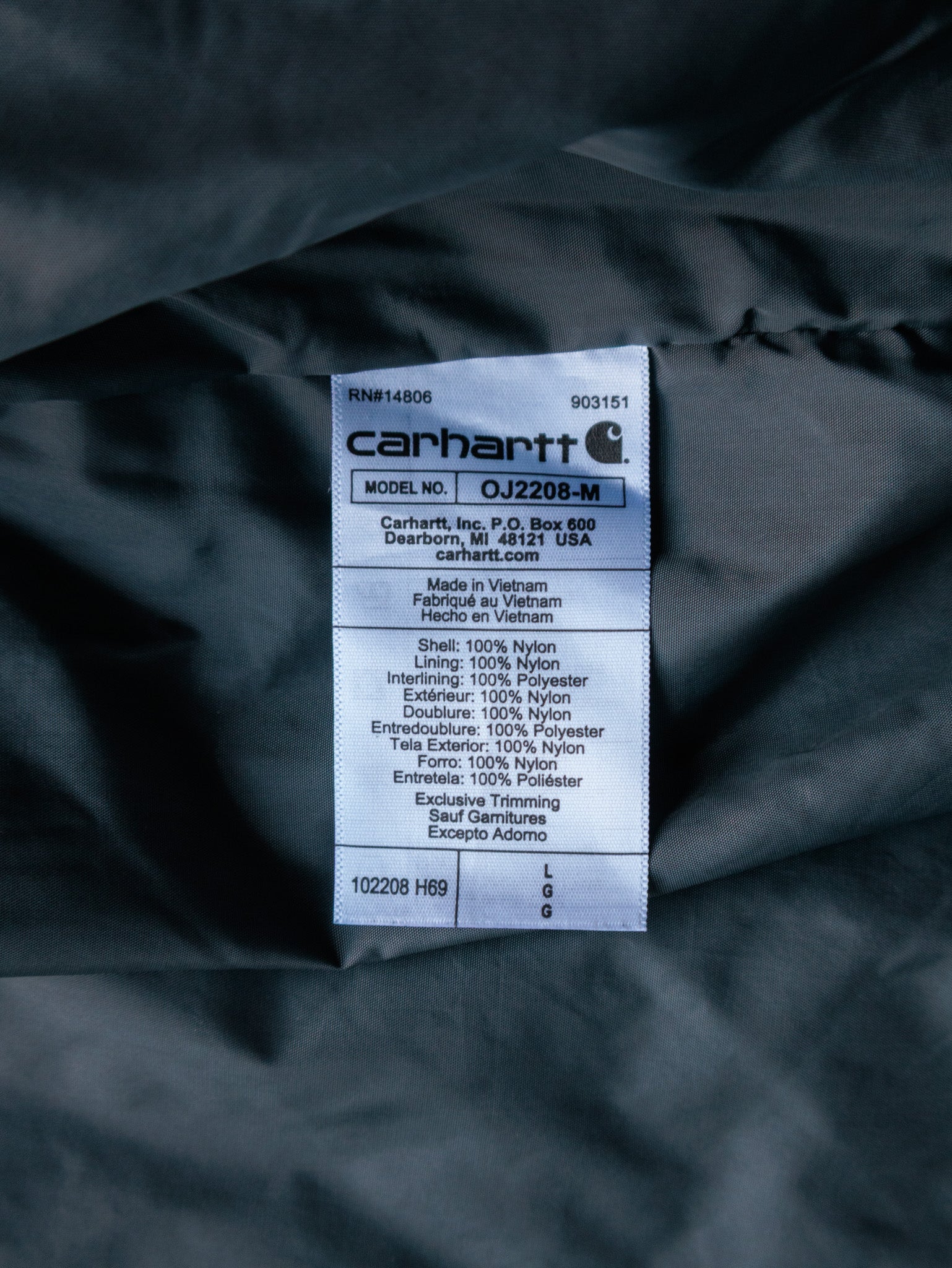 Vintage Teal Carhartt Jacket (L)