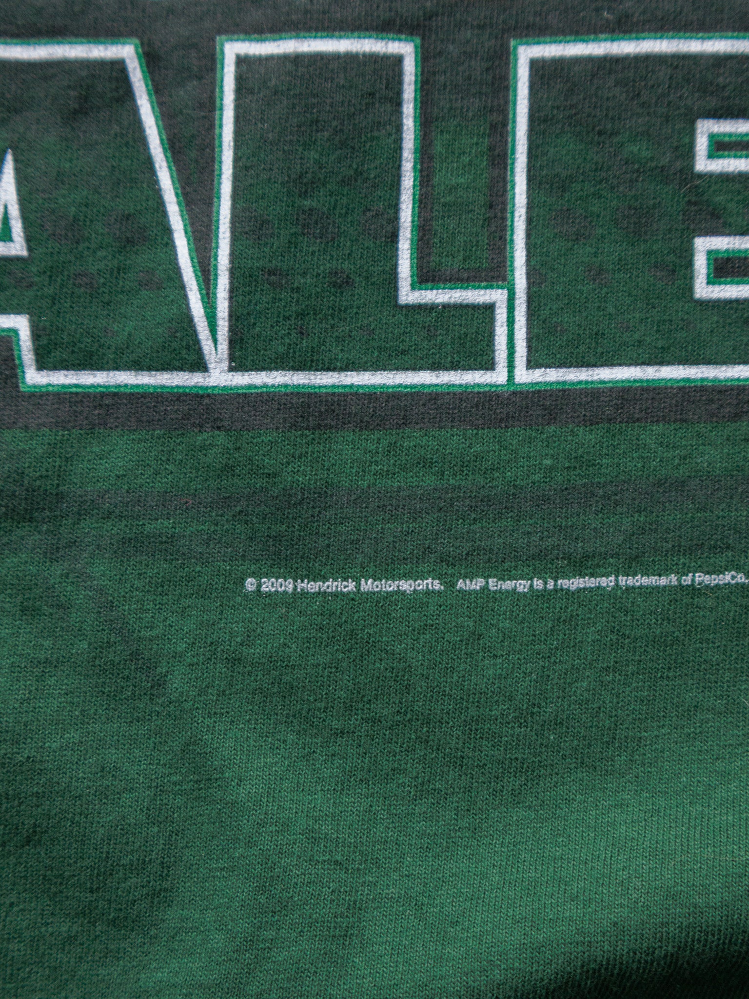 Vintage 2009 Green NASCAR Dale Jr Long Sleeve Tee (L)
