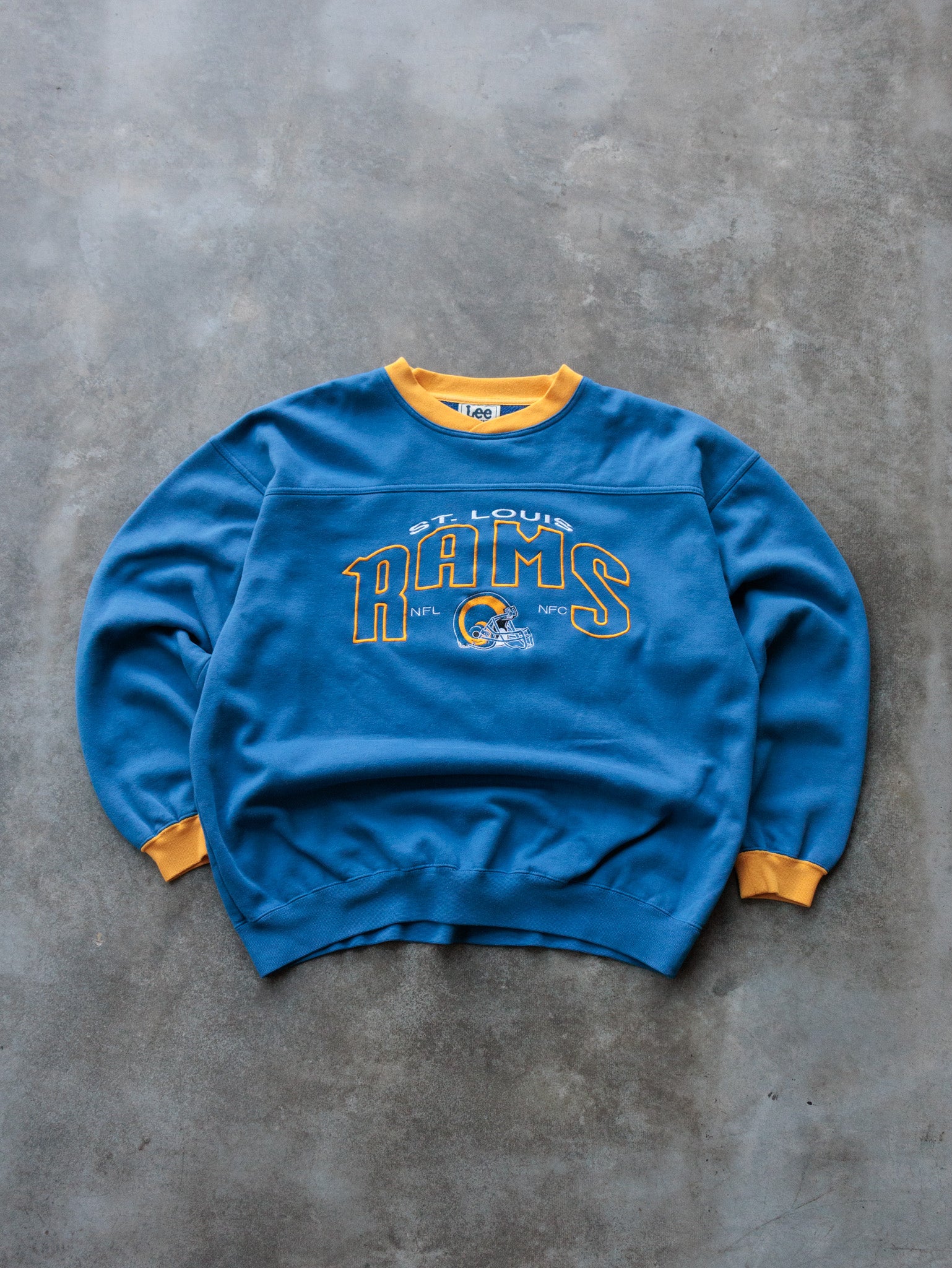 Vintage 90s Blue St. Louis Rams Sweatshirt (L)