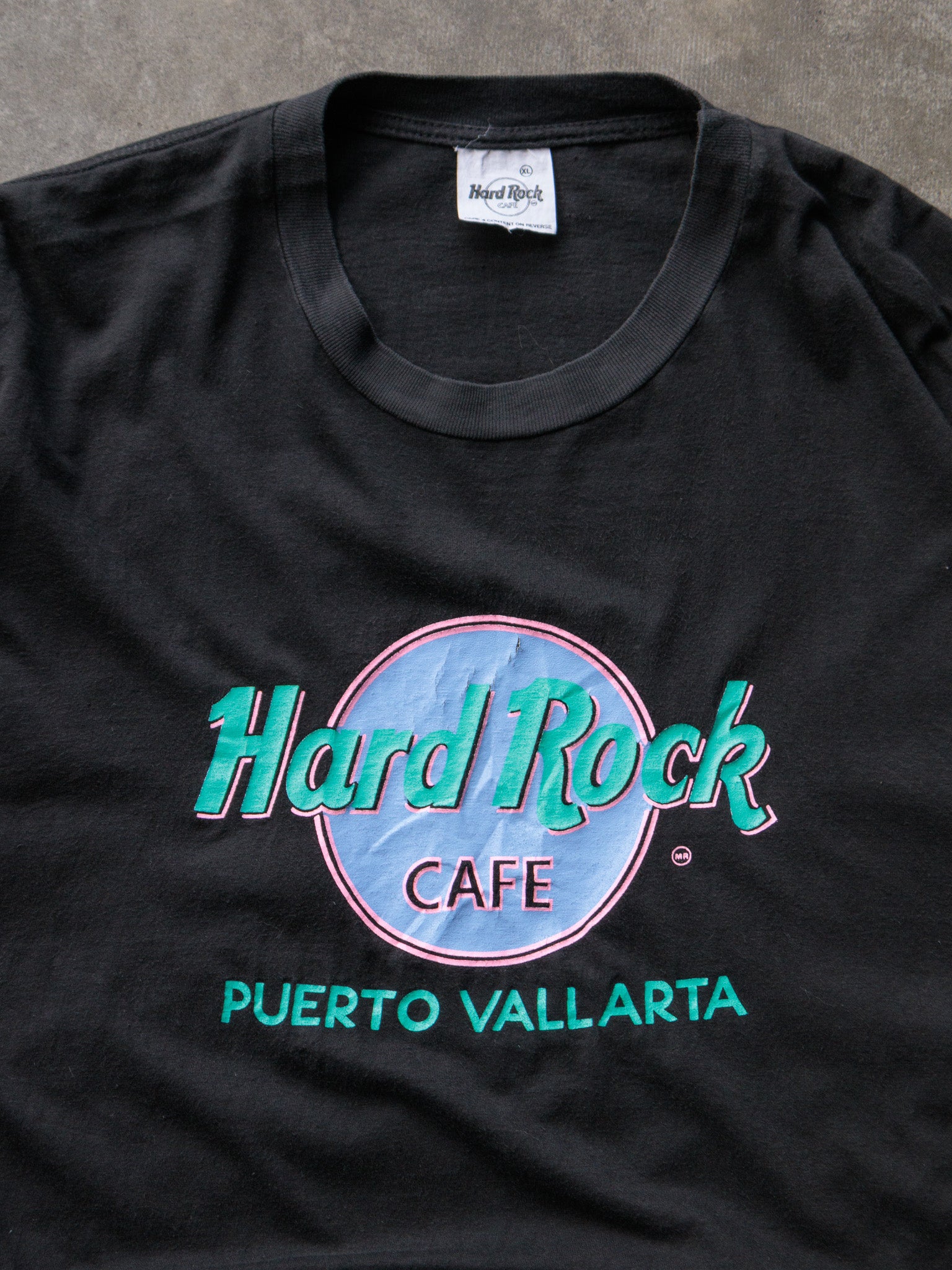 Vintage Black Hard Rock Cafe Puerto Vallarta Tee (XL)