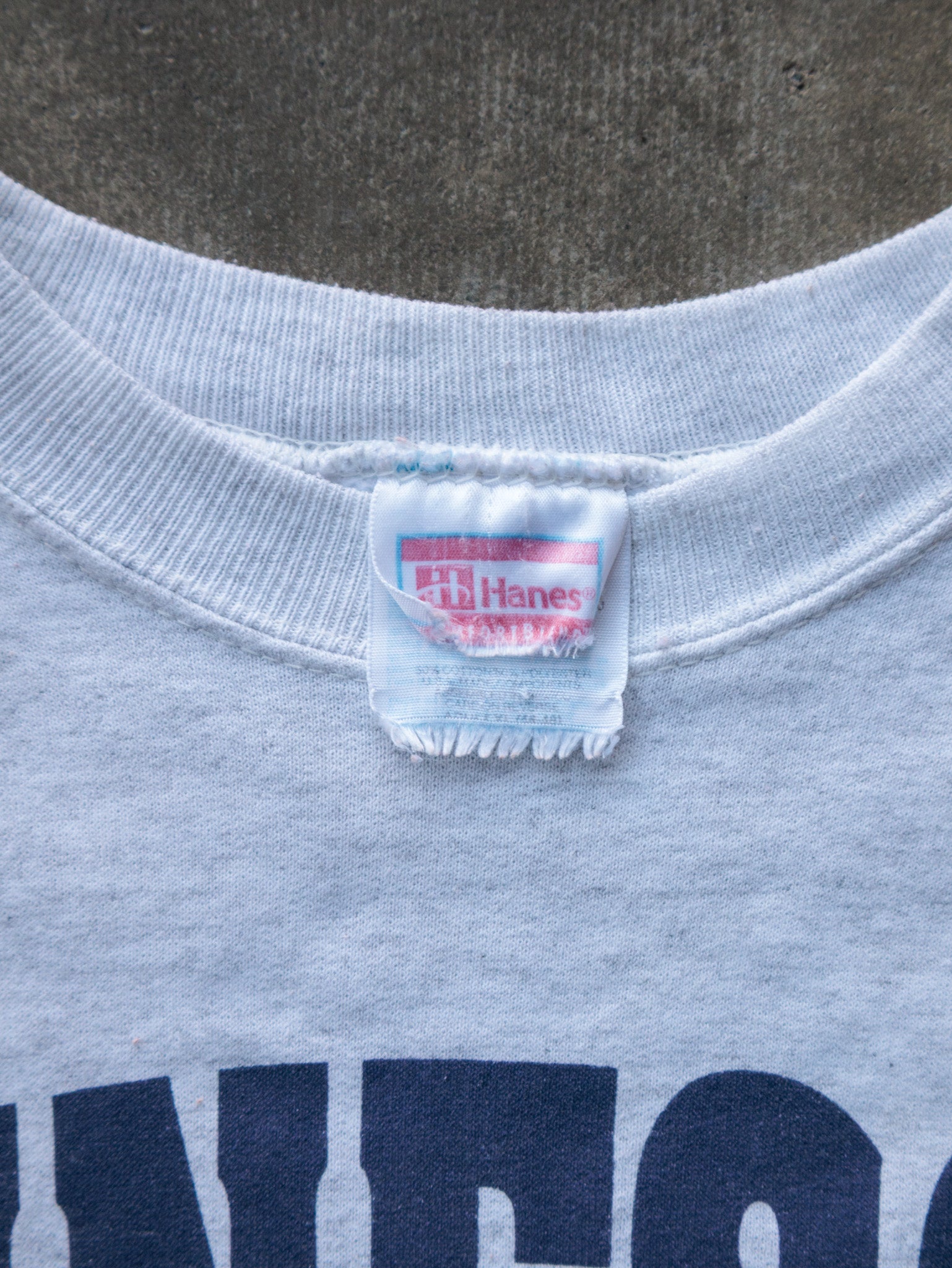 Vintage 90s Grey Minnesota Vikings Sweatshirt (XL)