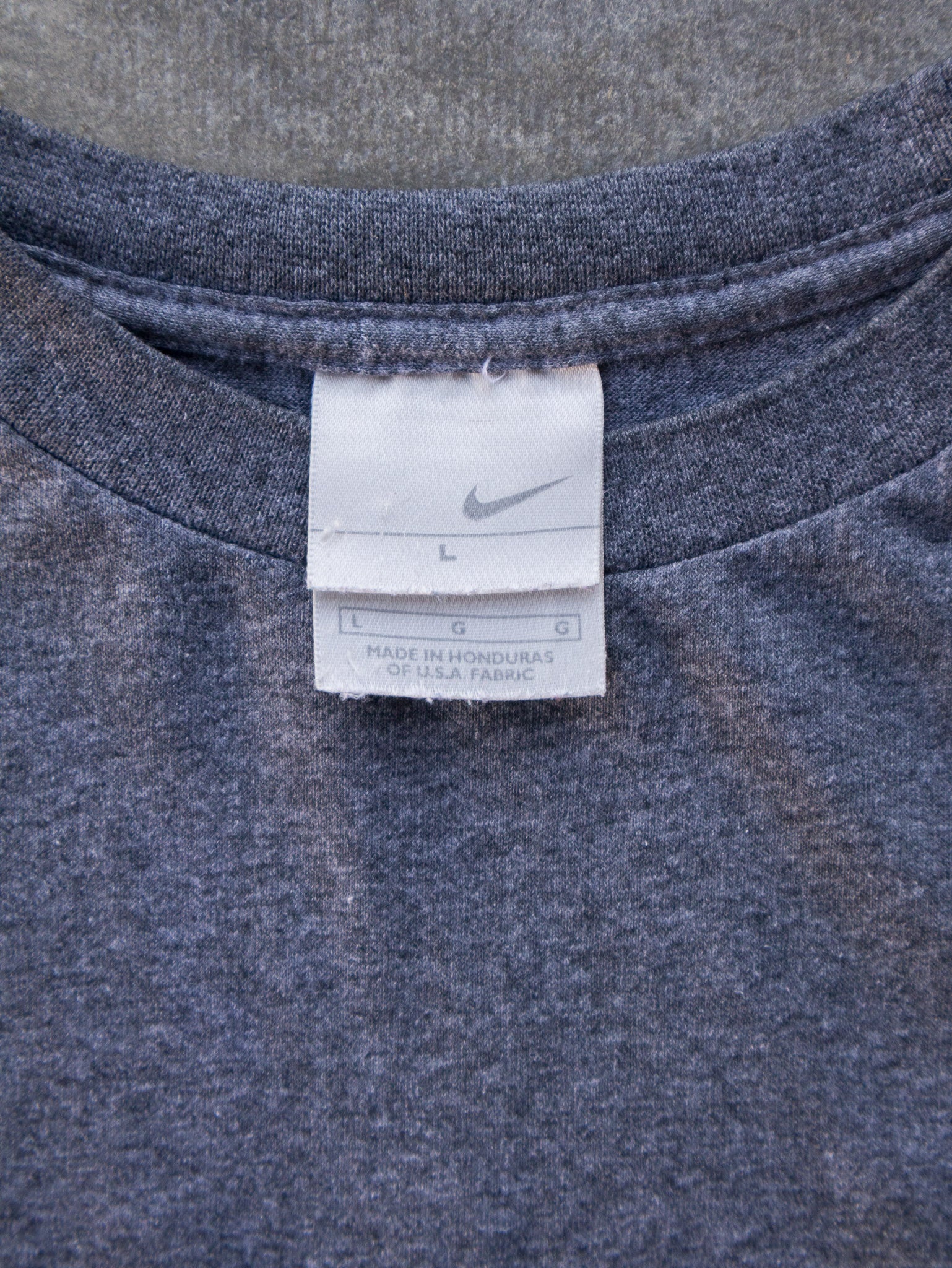 Vintage 00s Charcoal Nike Swoosh Tee (L)