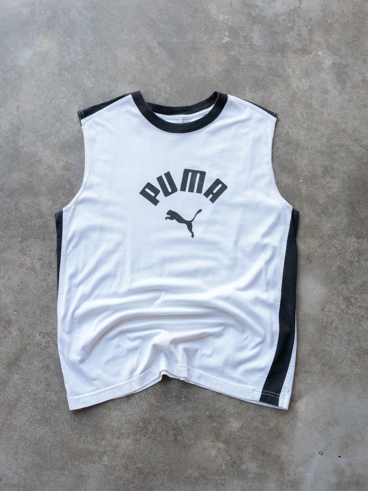 Vintage White Puma Tank (L)