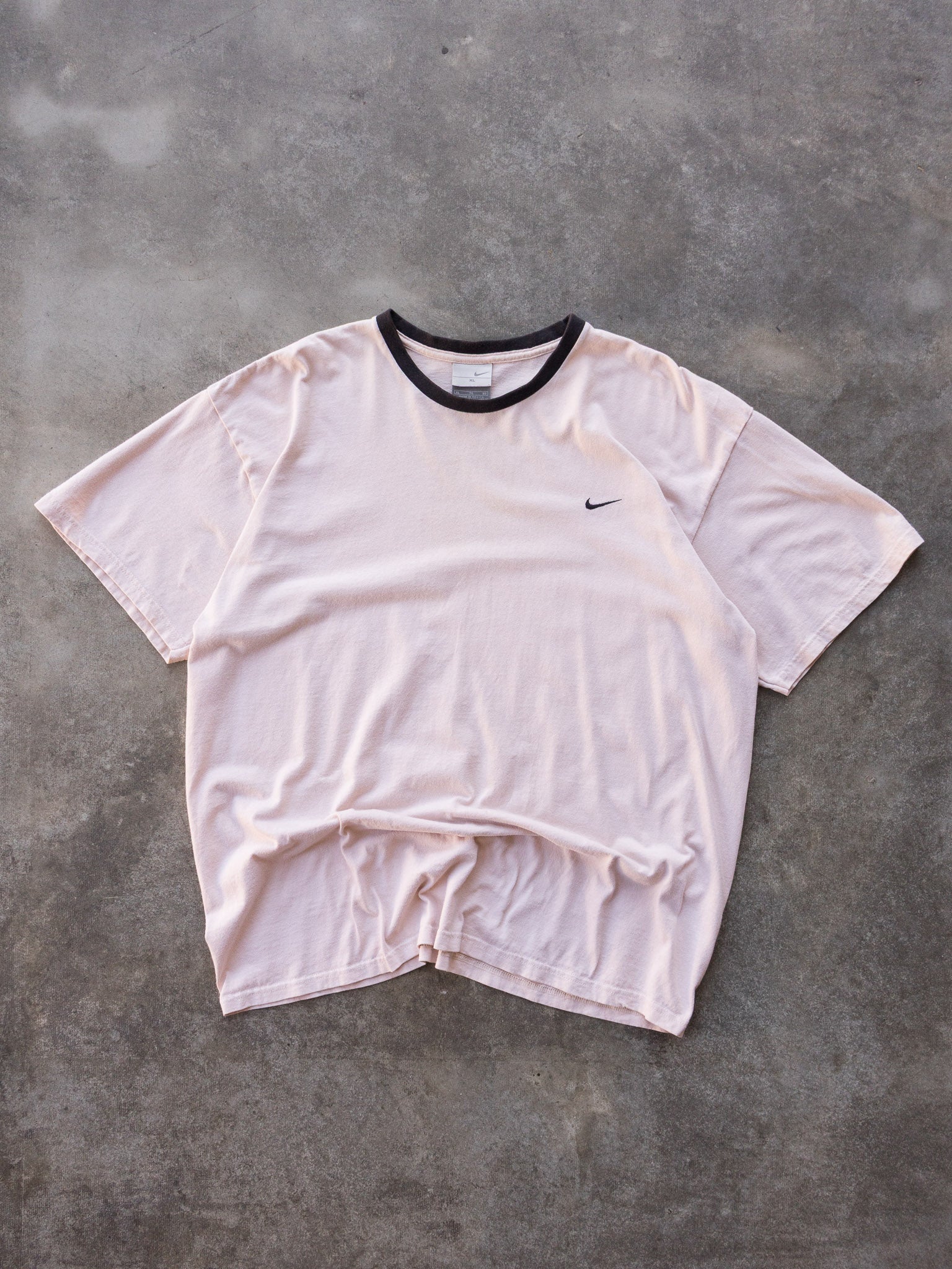 Vintage 00s Nike Swoosh Ringer Tee (XL)