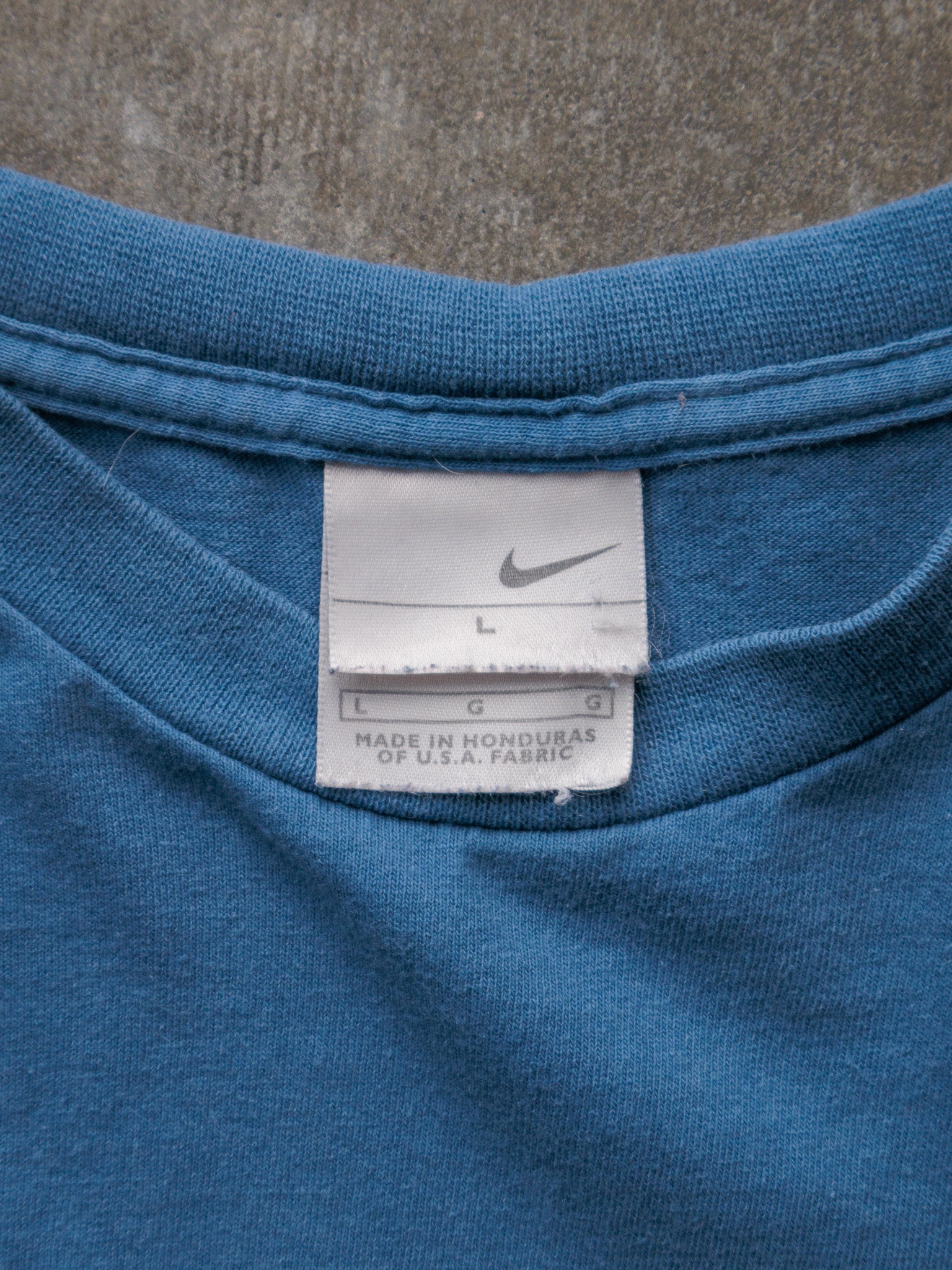 Vintage 90s Blue Nike Long Sleeve Tee (L)