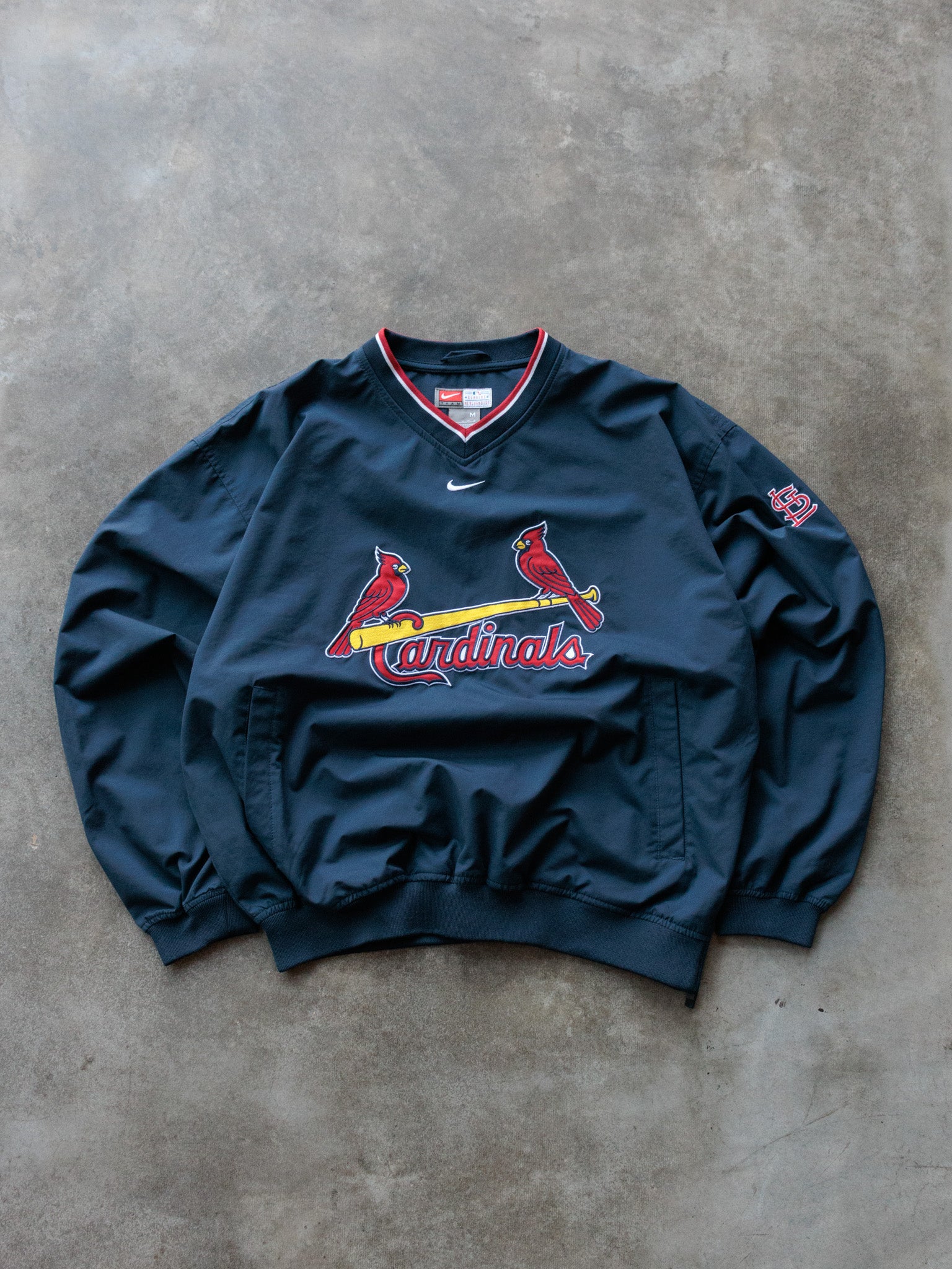 Vintage 00s Navy Nike St. Louis Cardinals Pullover Jacket (M)