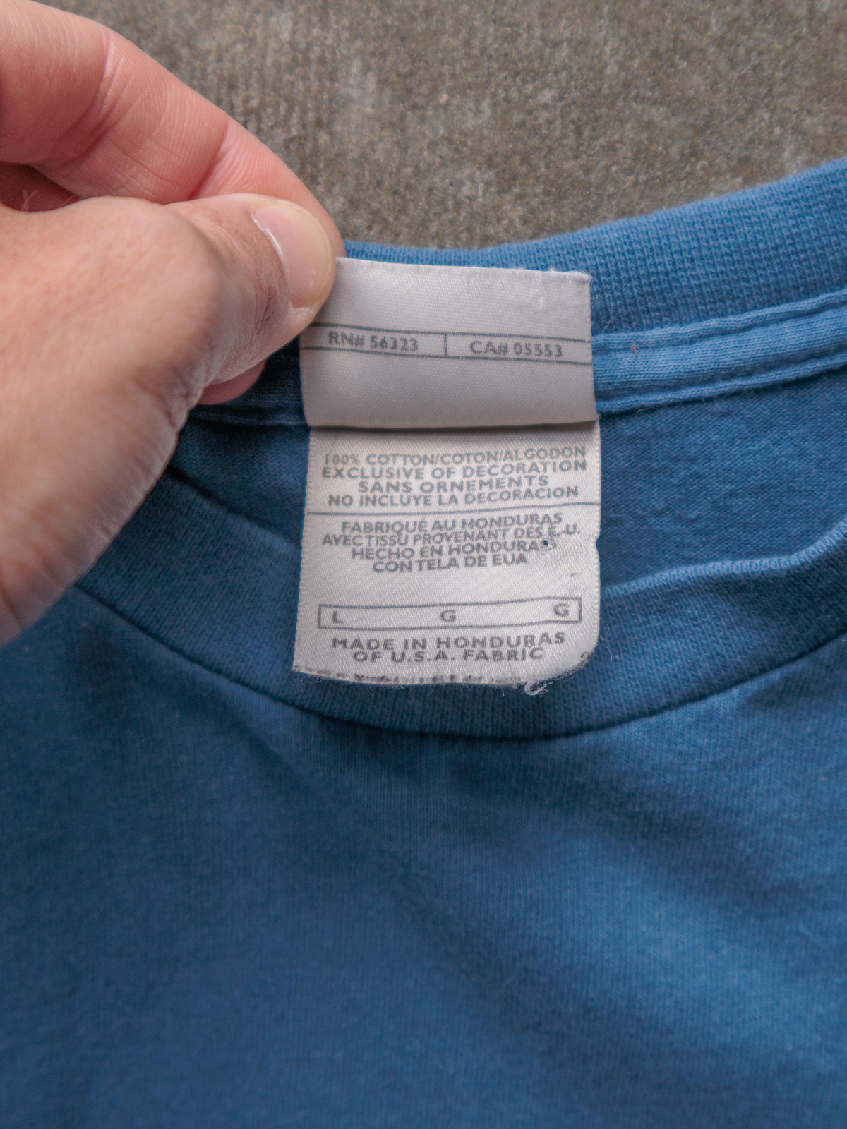 Vintage 90s Blue Nike Long Sleeve Tee (L)