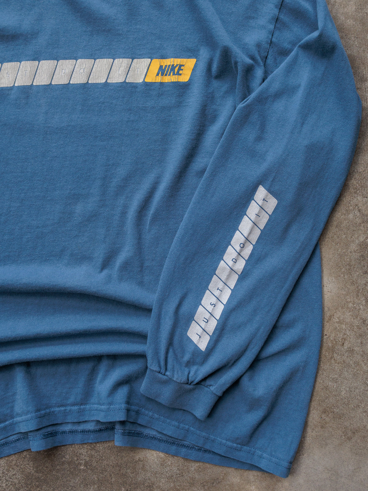 Vintage 90s Blue Nike Long Sleeve Tee (L)
