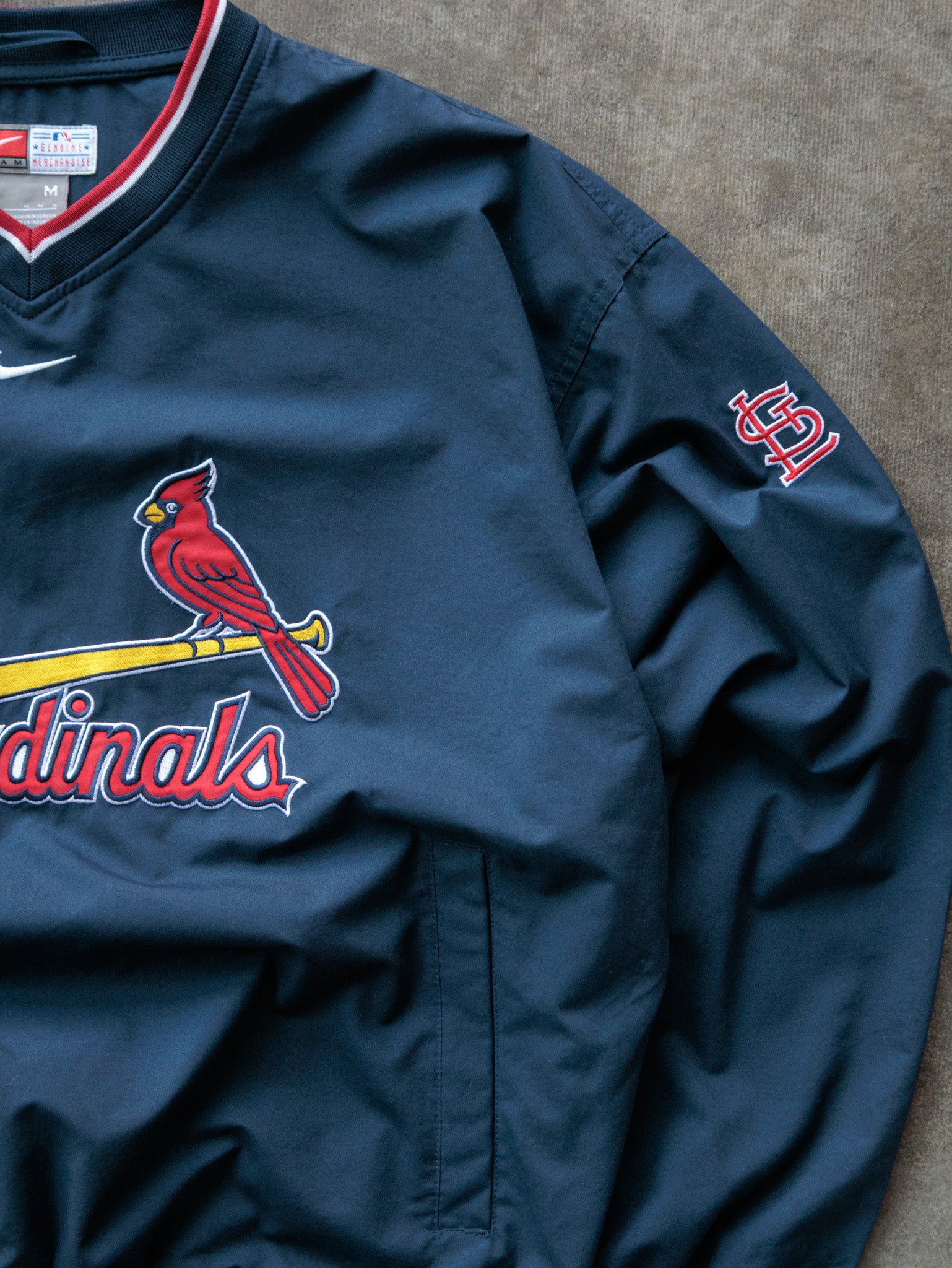 Vintage 00s Navy Nike St. Louis Cardinals Pullover Jacket (M)