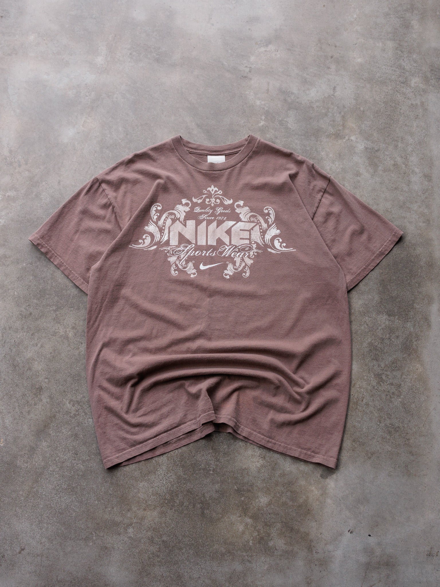 Vintage Brown Nike Sports Wear Tee (XL)