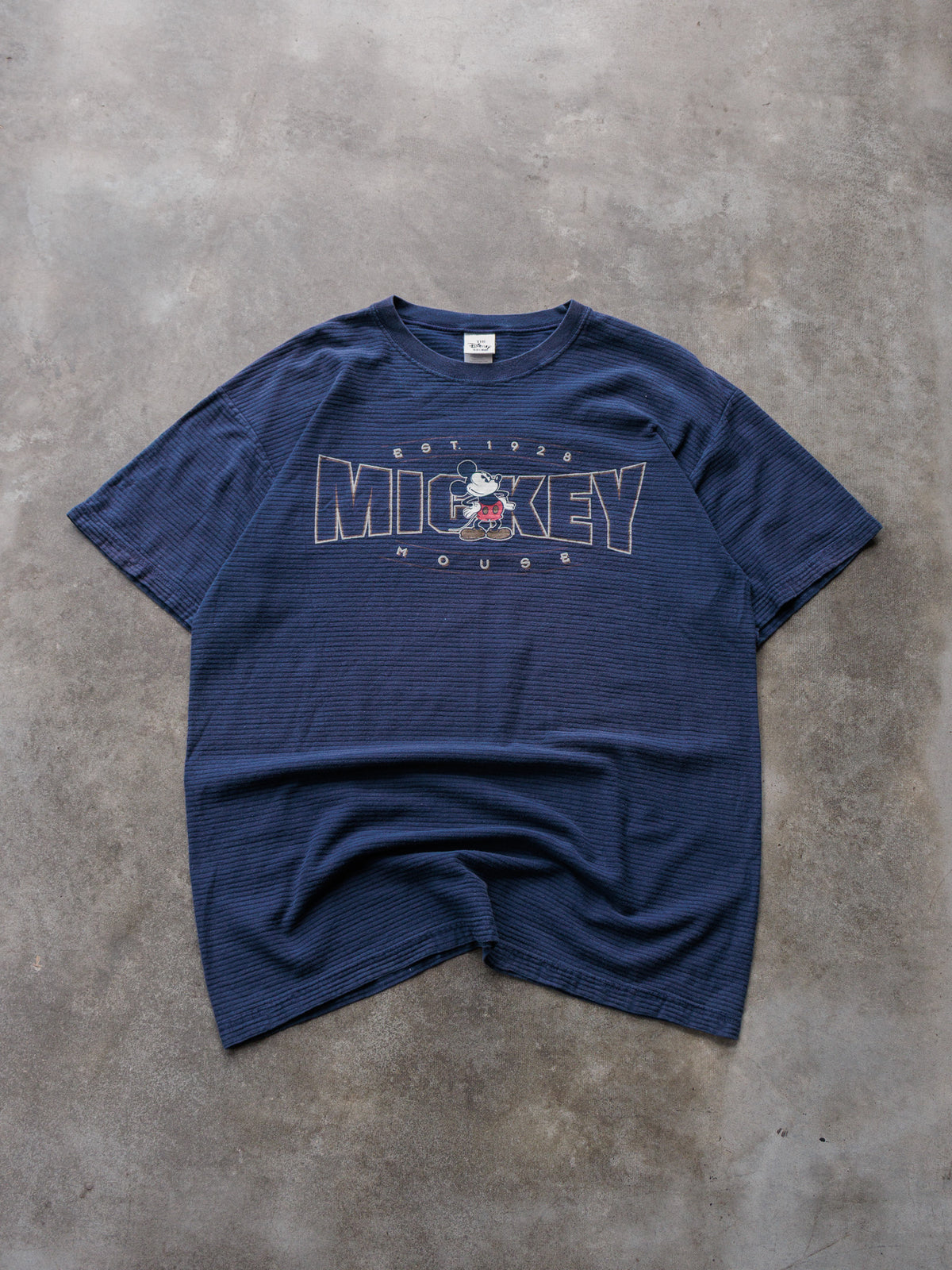 Vintage 90s Navy Disney Mickey Mouse Tee (L)