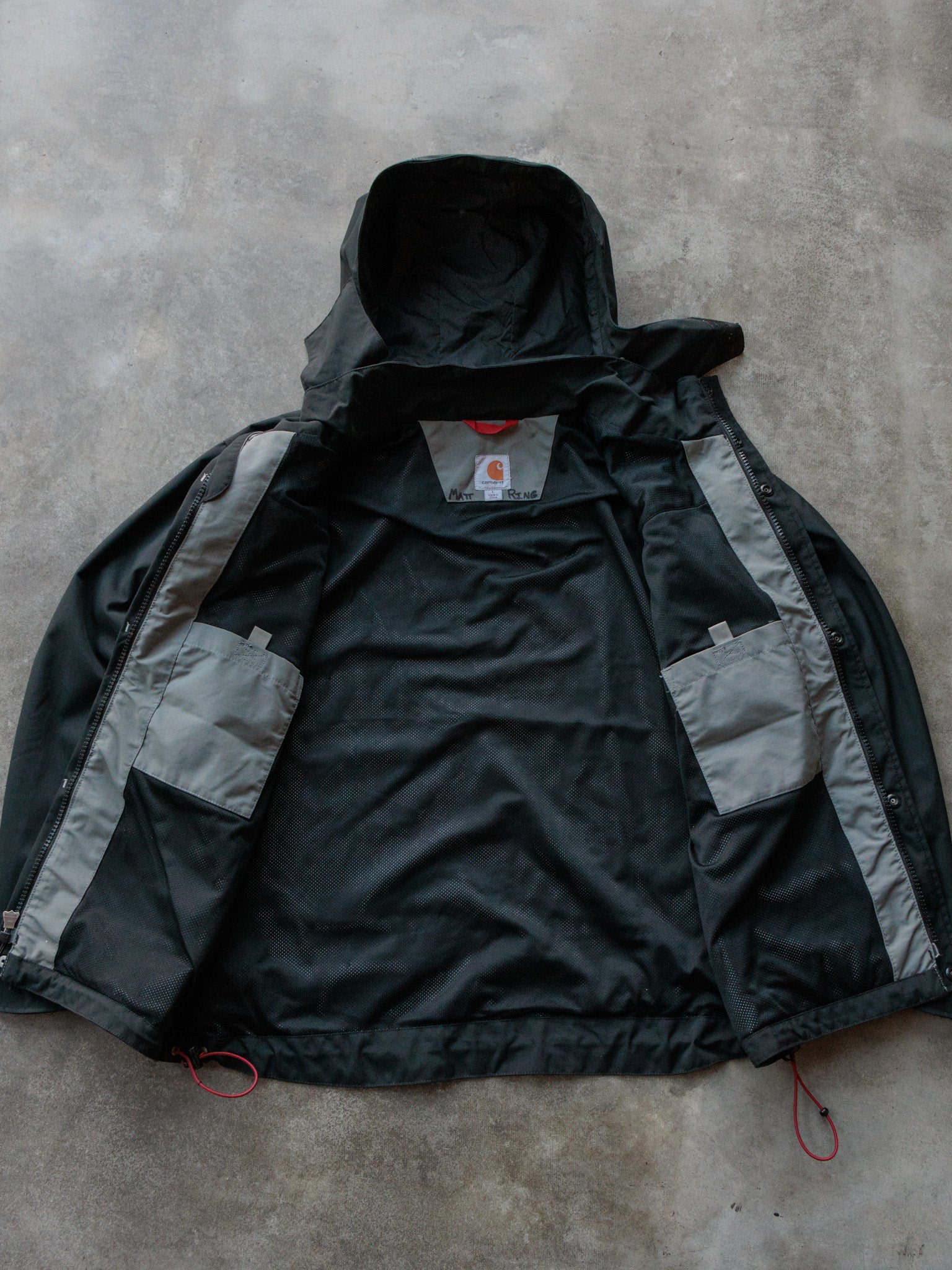 Vintage Black Carhartt Storm Defender Jacket (L)