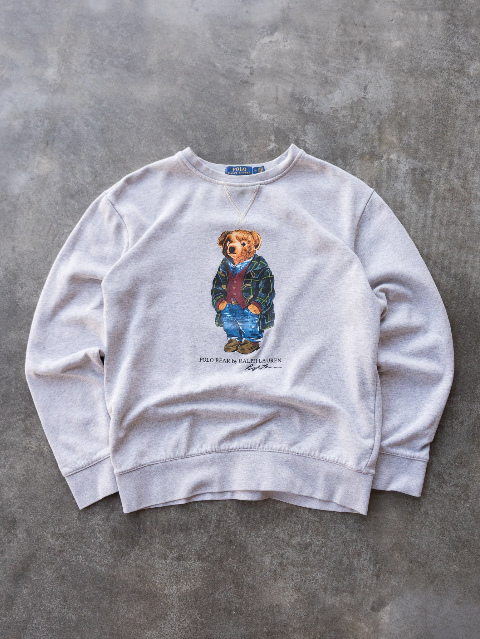 Grey Polo Bear by Ralph Lauren Sweatshirt (M)