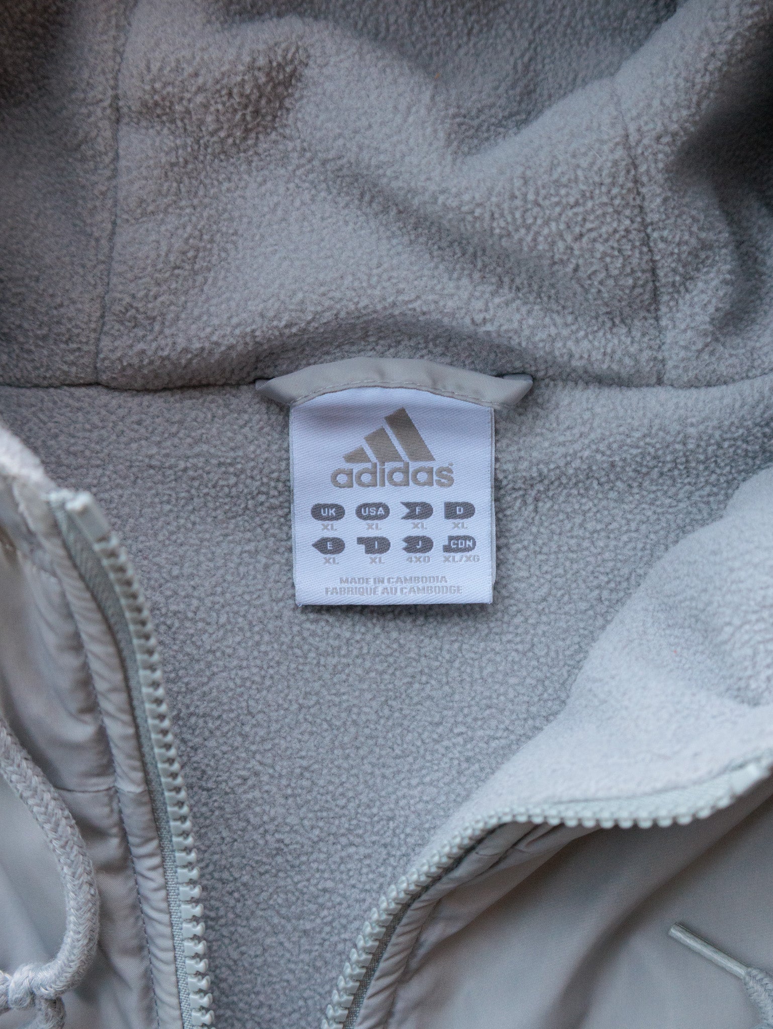 Vintage Grey Adidas Jacket (XL)
