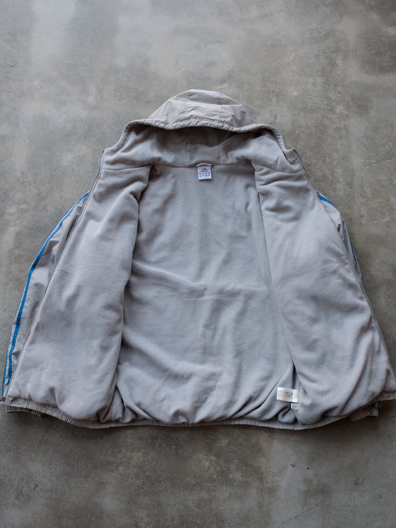 Vintage Grey Adidas Jacket (XL)