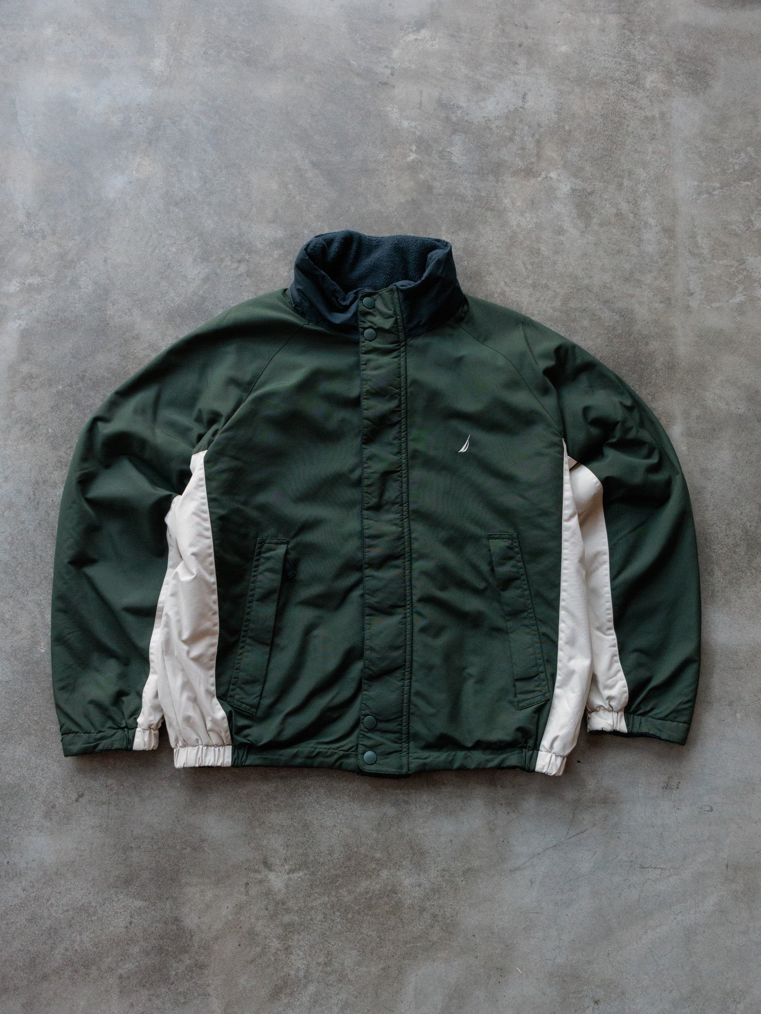 Vintage 00s Green Nautica Reversible Jacket (XL)