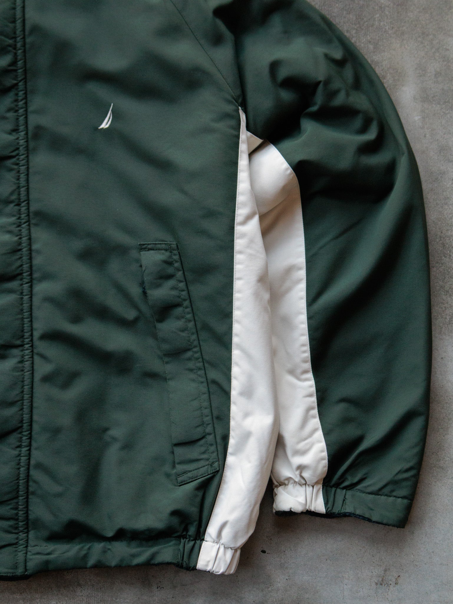 Vintage 00s Green Nautica Reversible Jacket (XL)
