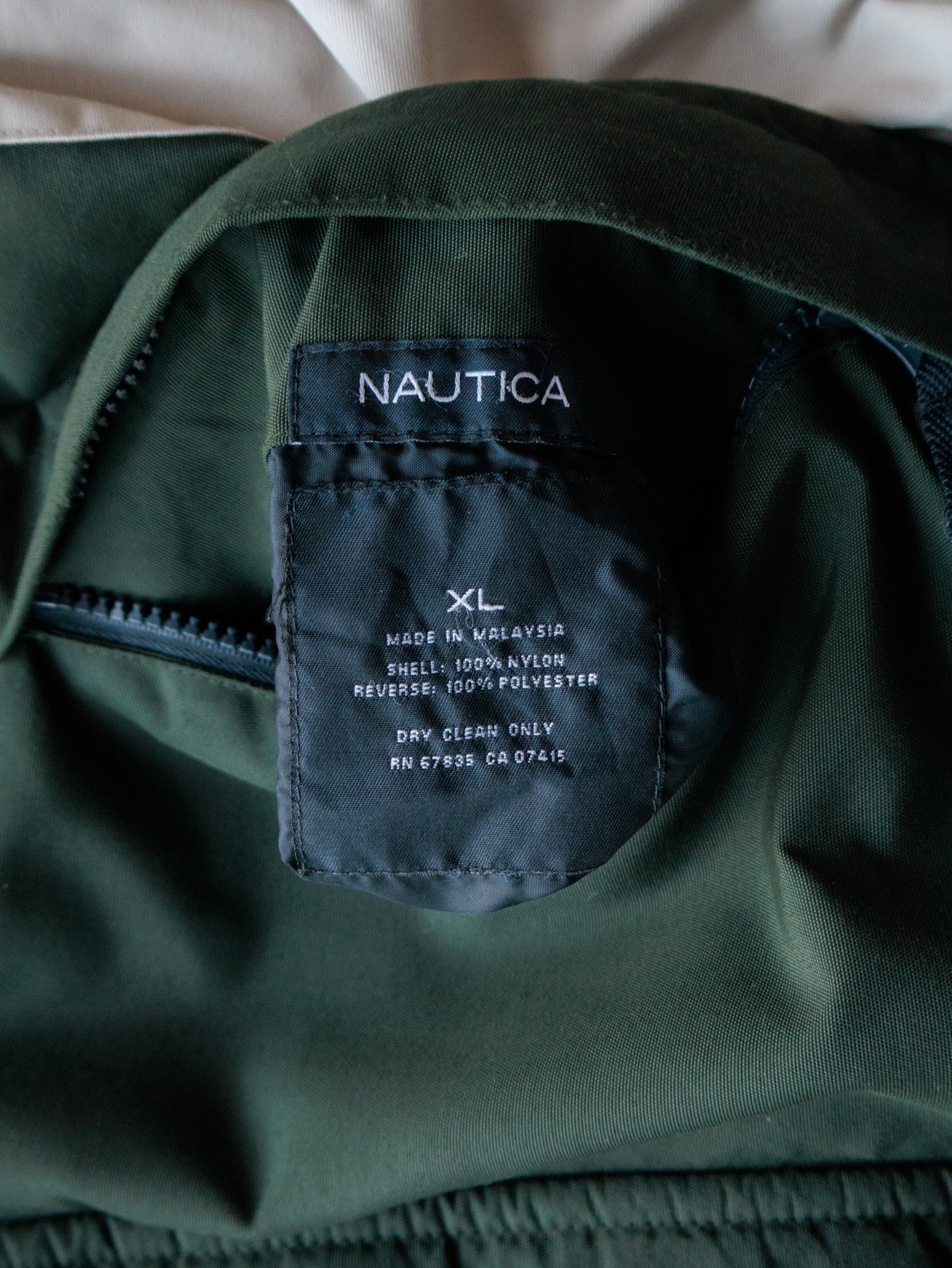 Vintage 00s Green Nautica Reversible Jacket (XL)