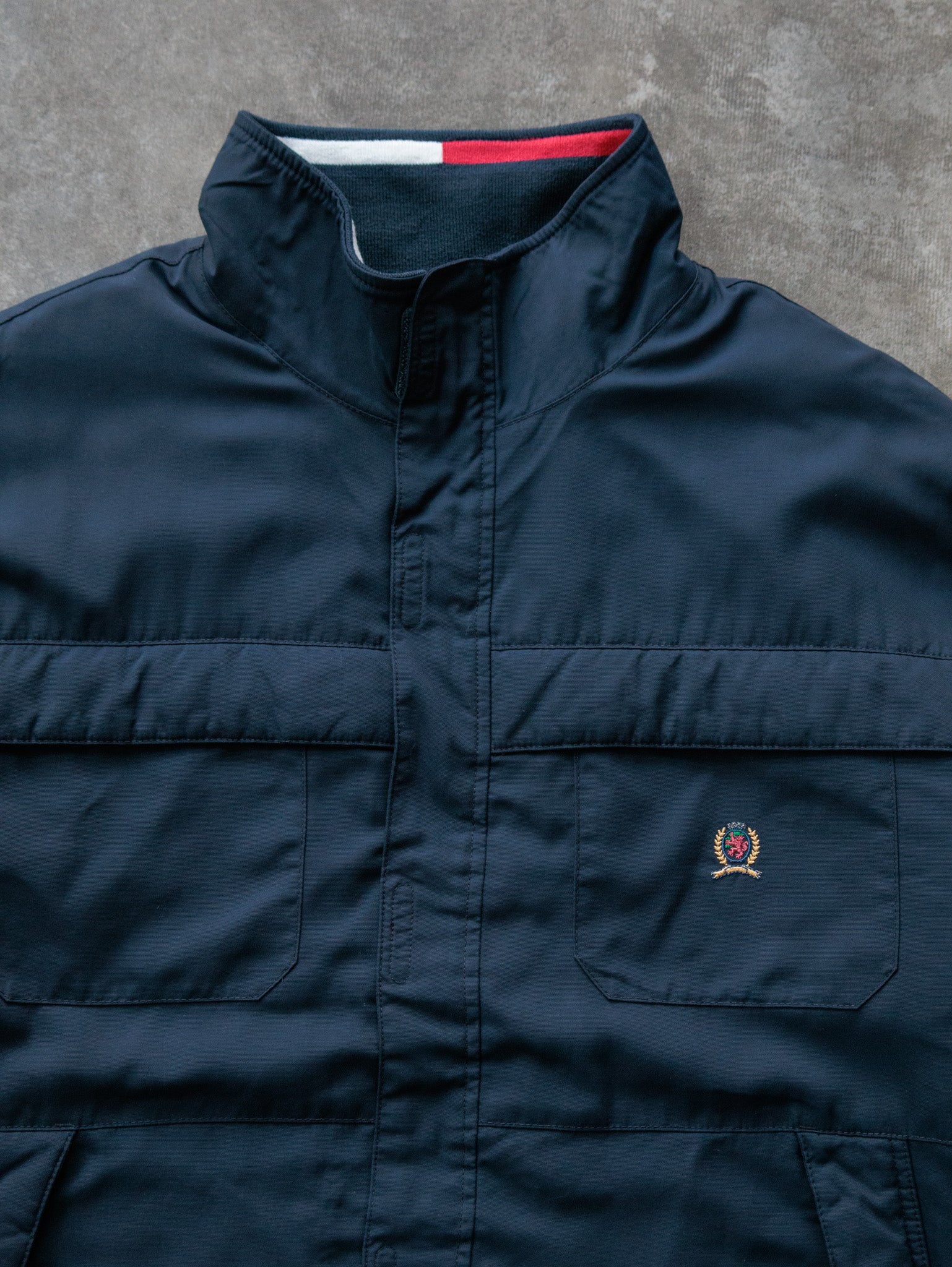 Vintage 00s Navy Tommy Hilfiger Jacket (XL)
