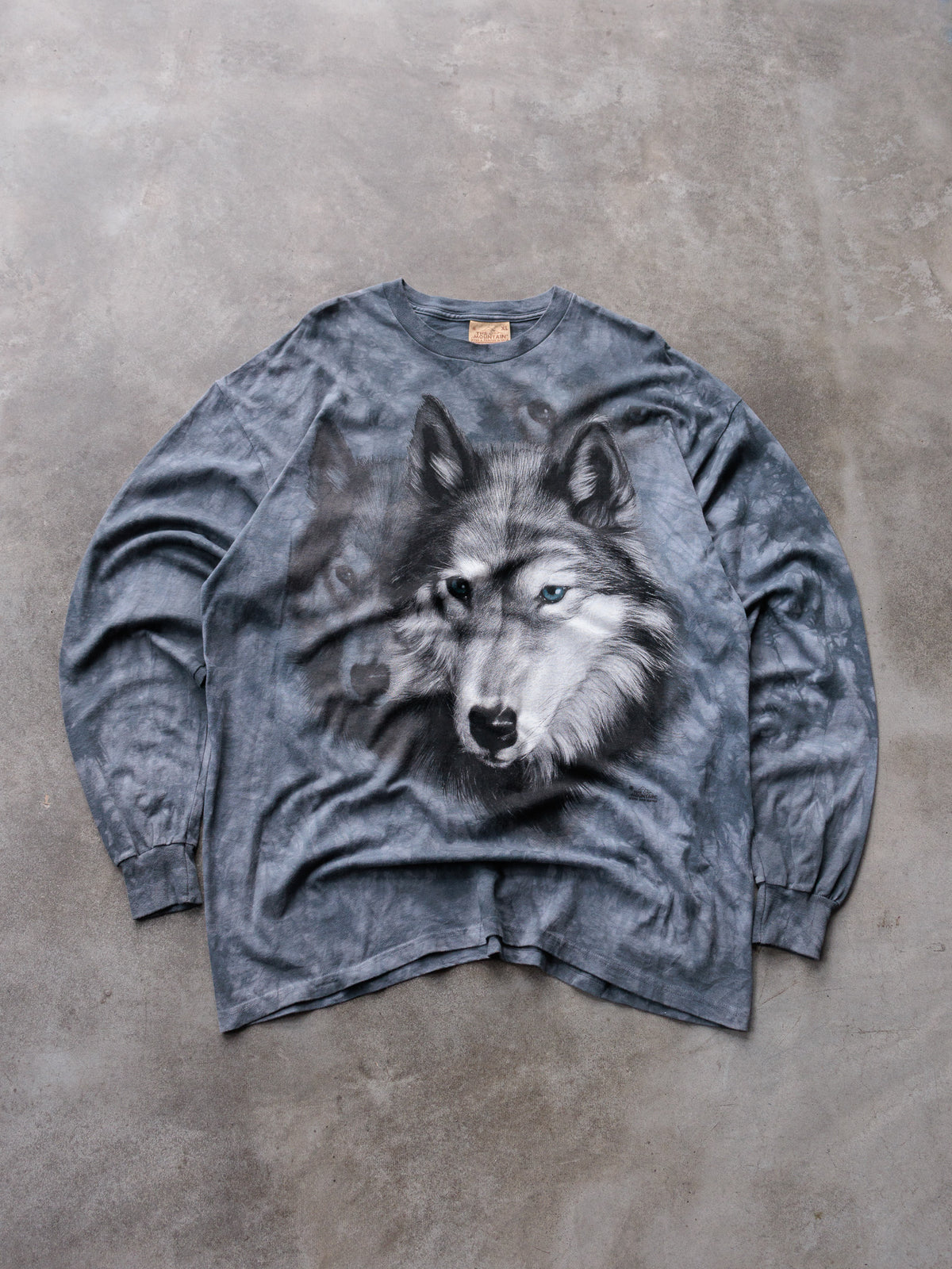 Grey The Mountain Wolf Long Sleeve Tee (XL)