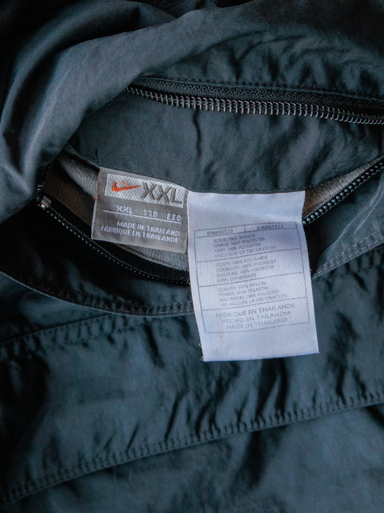 Vintage 00s Green Nike Reversible Full Zip Fleece Jacket (2XL)