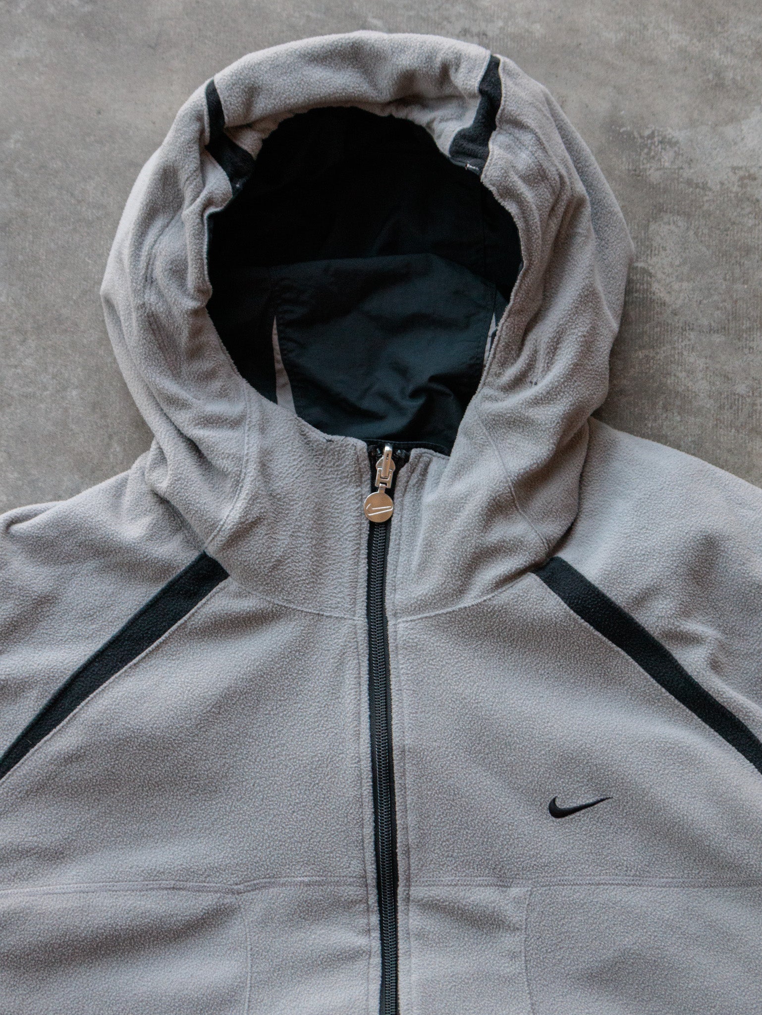 Vintage 00s Green Nike Reversible Full Zip Fleece Jacket (2XL)