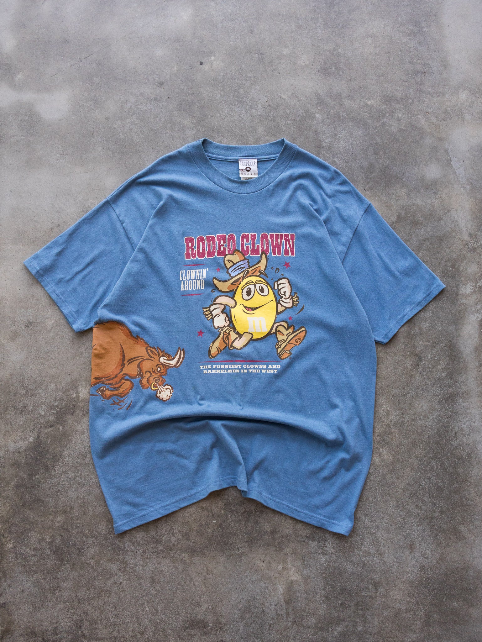 Vintage 90s M&M's 'Rodeo Clown' Graphic Tee (XL)