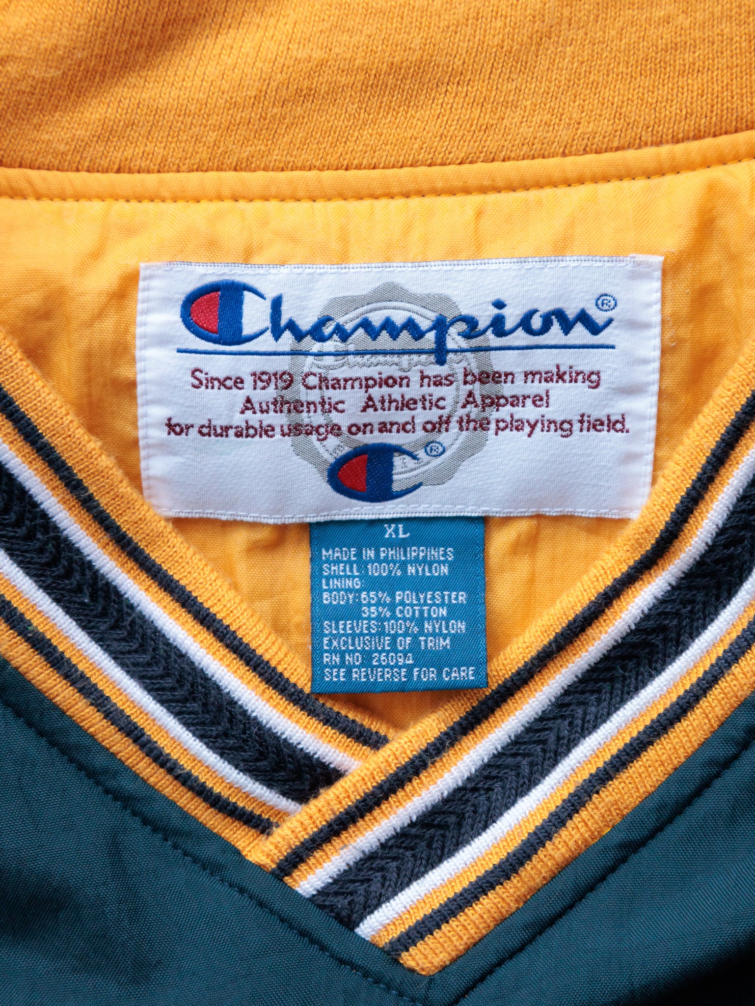 Vintage 90s Green Champion Pullover Jacket (XL)