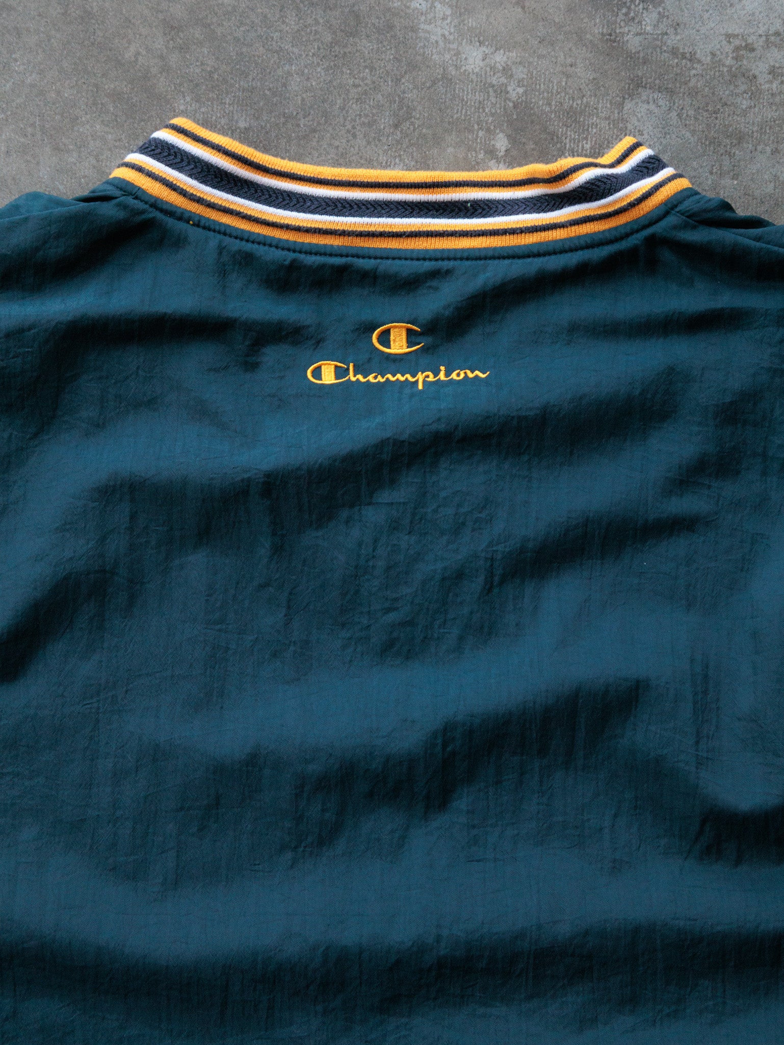 Vintage 90s Green Champion Pullover Jacket (XL)