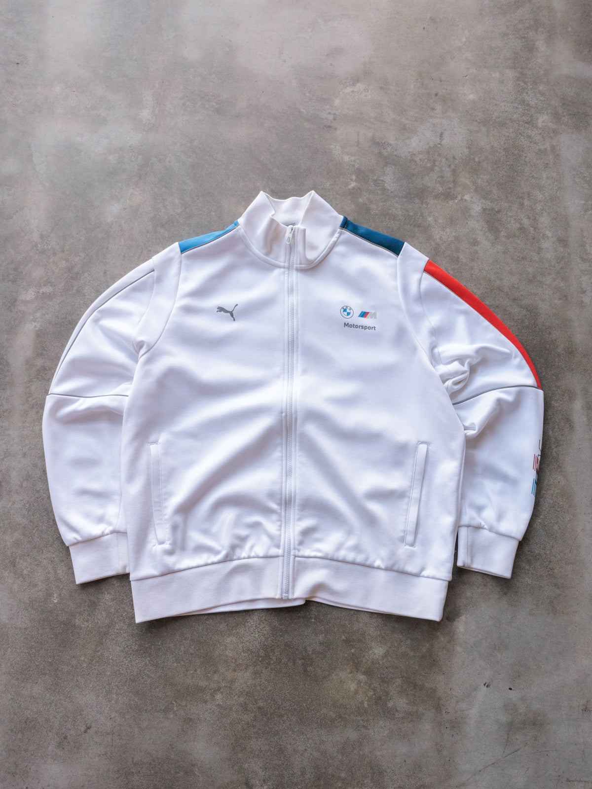 Vintage White Puma BMW M Motorsport Track Jacket (XL)