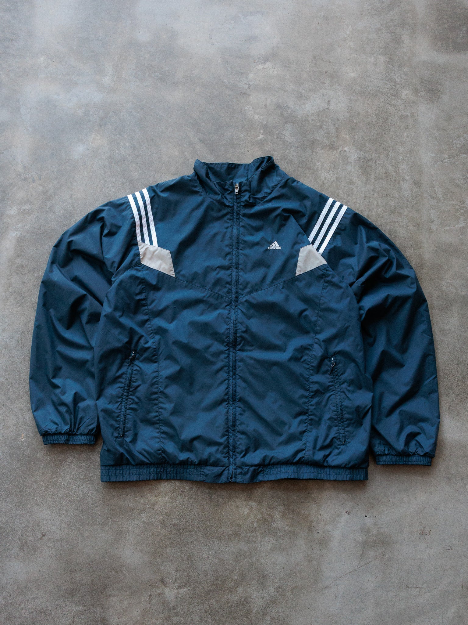 Vintage 00s Navy Adidas Track Jacket (XL)