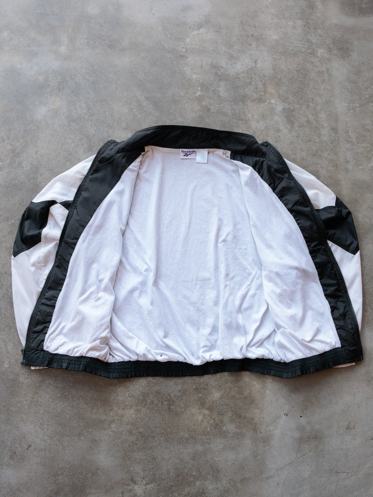 Vintage 90s Black & White Reebok Jacket (L)