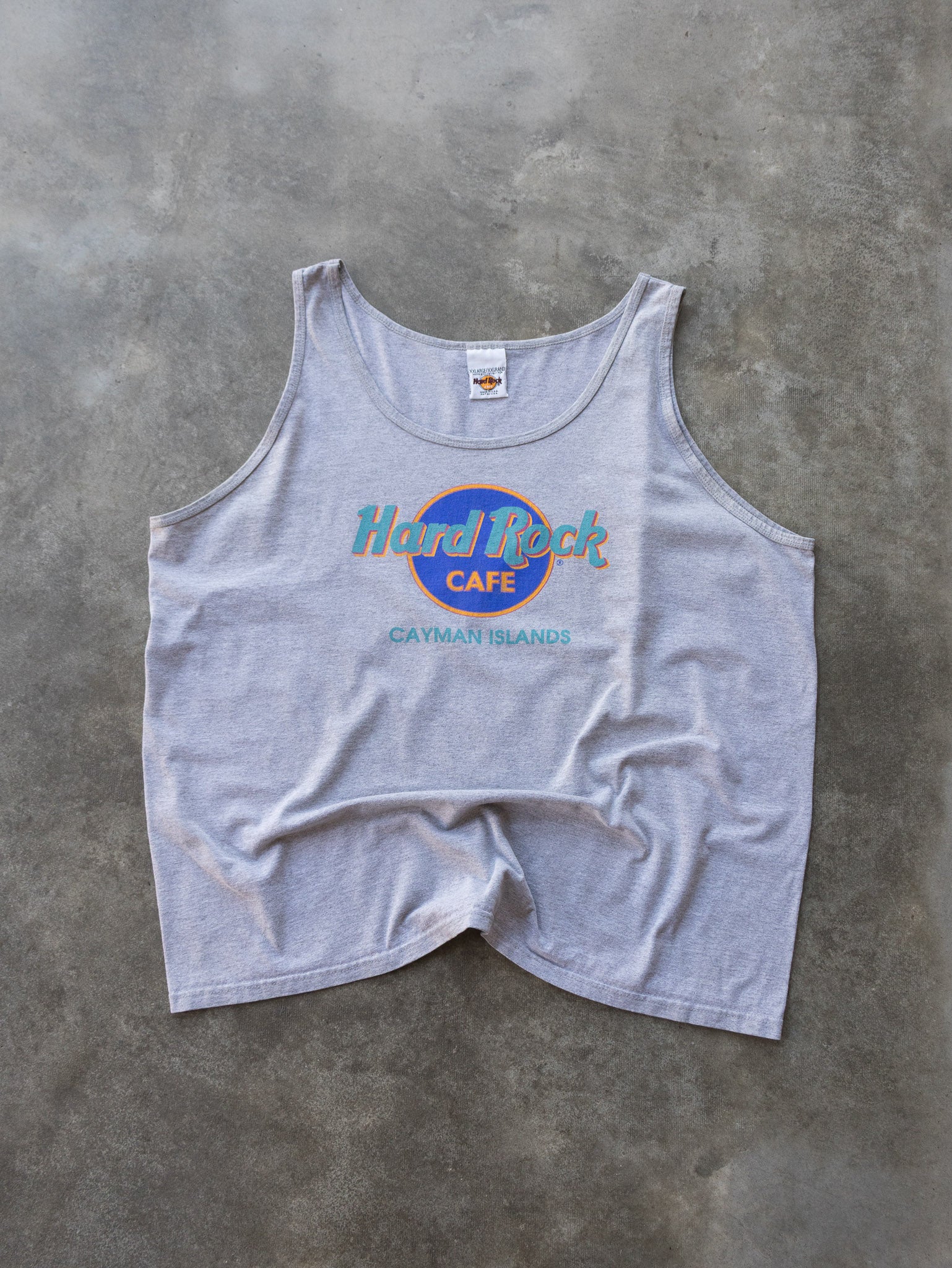 Vintage 90s Hard Rock Cafe Cayman Islands Tank (2XL)