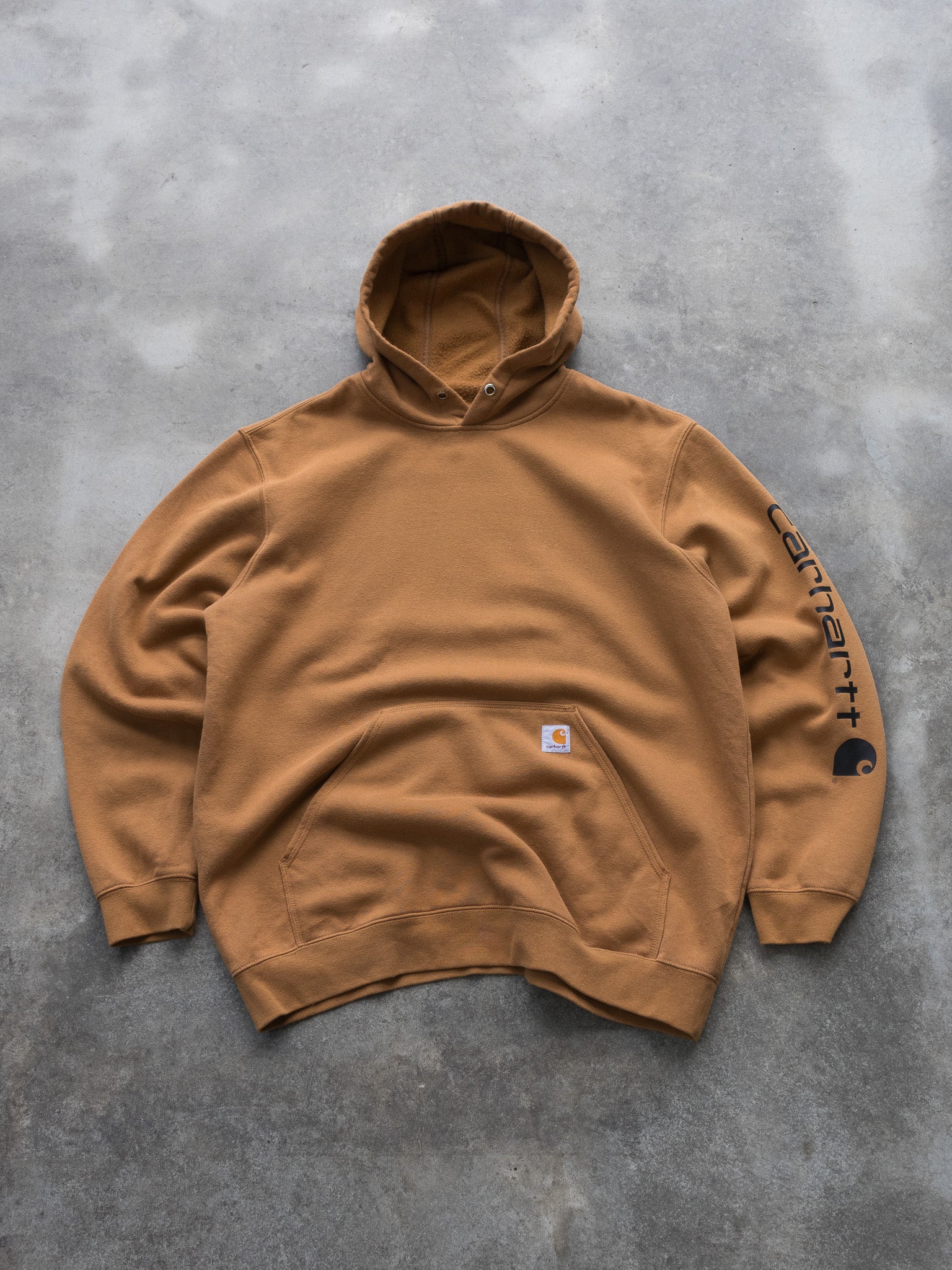 Vintage Brown Carhartt Hoodie (XL)