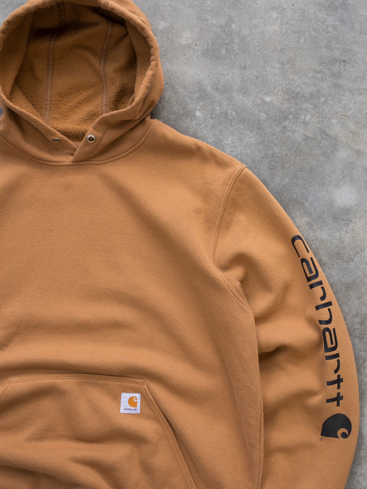 Vintage Brown Carhartt Hoodie (XL)